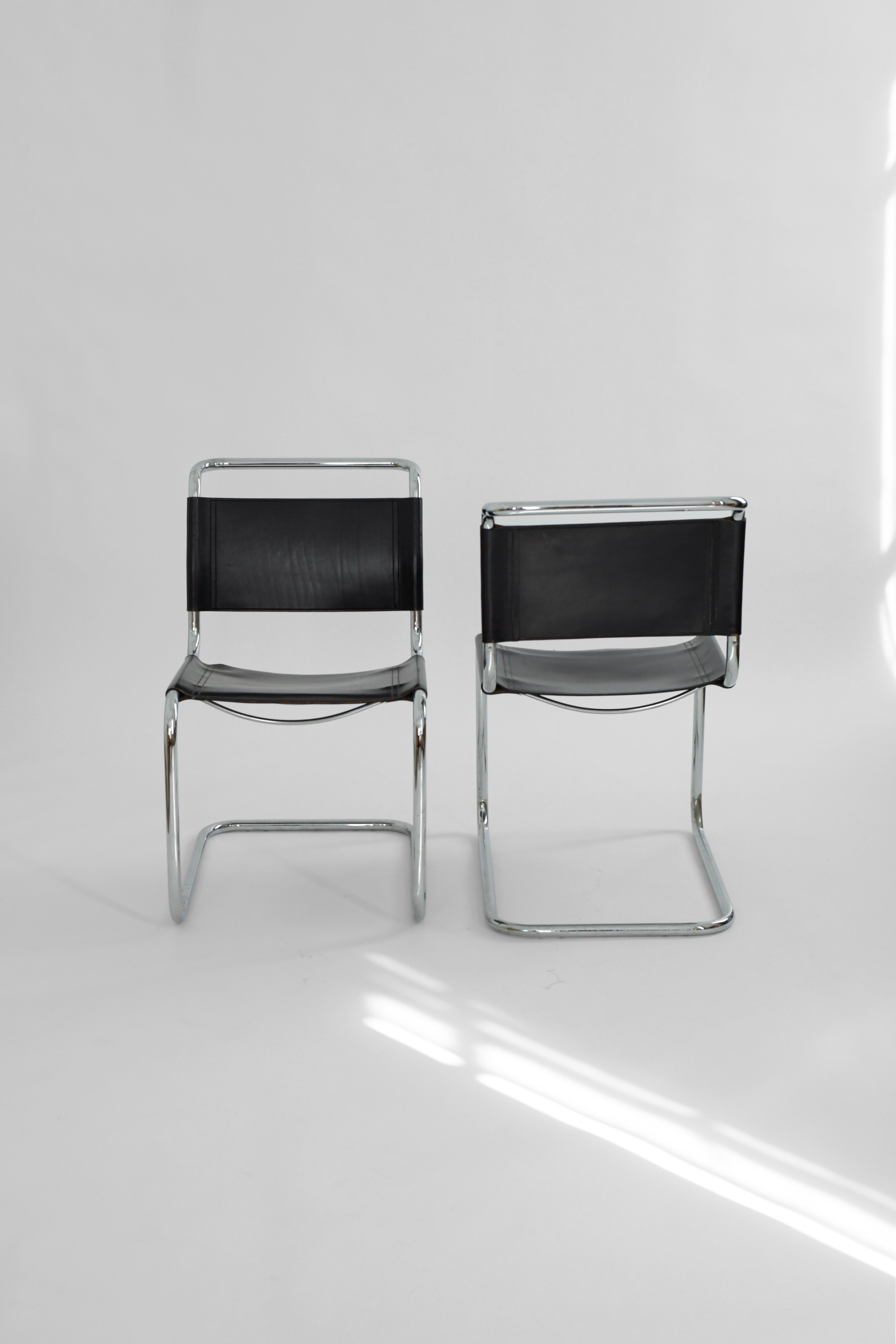 Mid-Century Modern Marcel Breuer B33 chairs for Fasem 