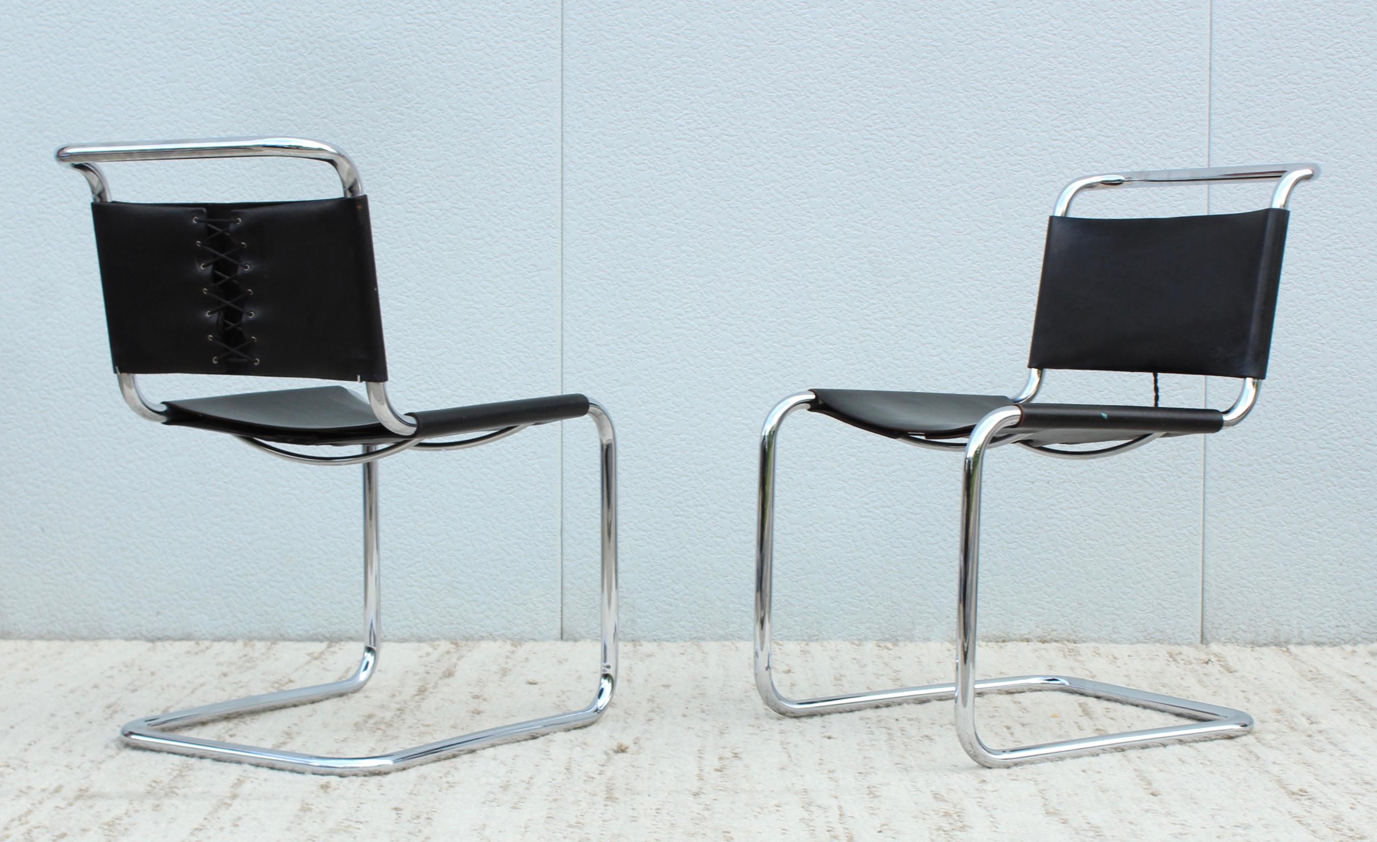 Mid-Century Modern Marcel Breuer B33 Side Chairs