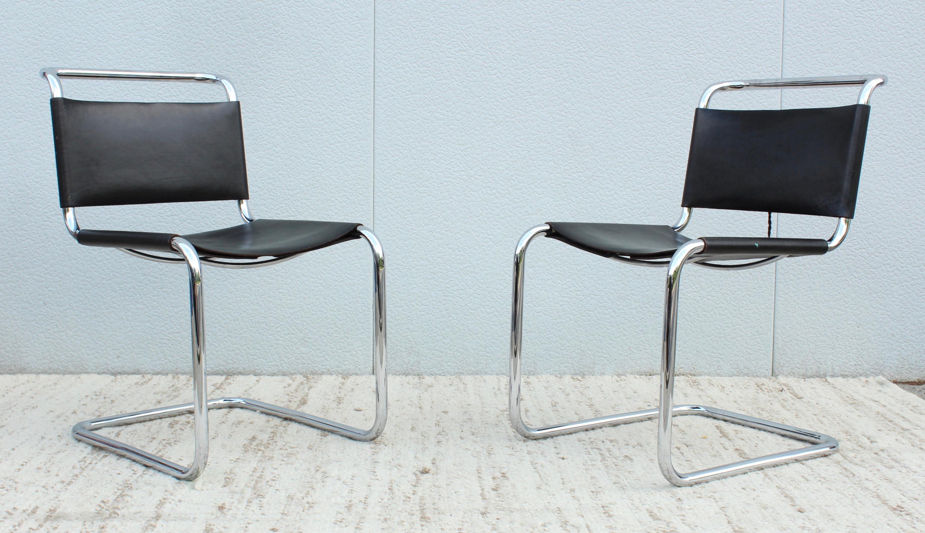 Italian Marcel Breuer B33 Side Chairs