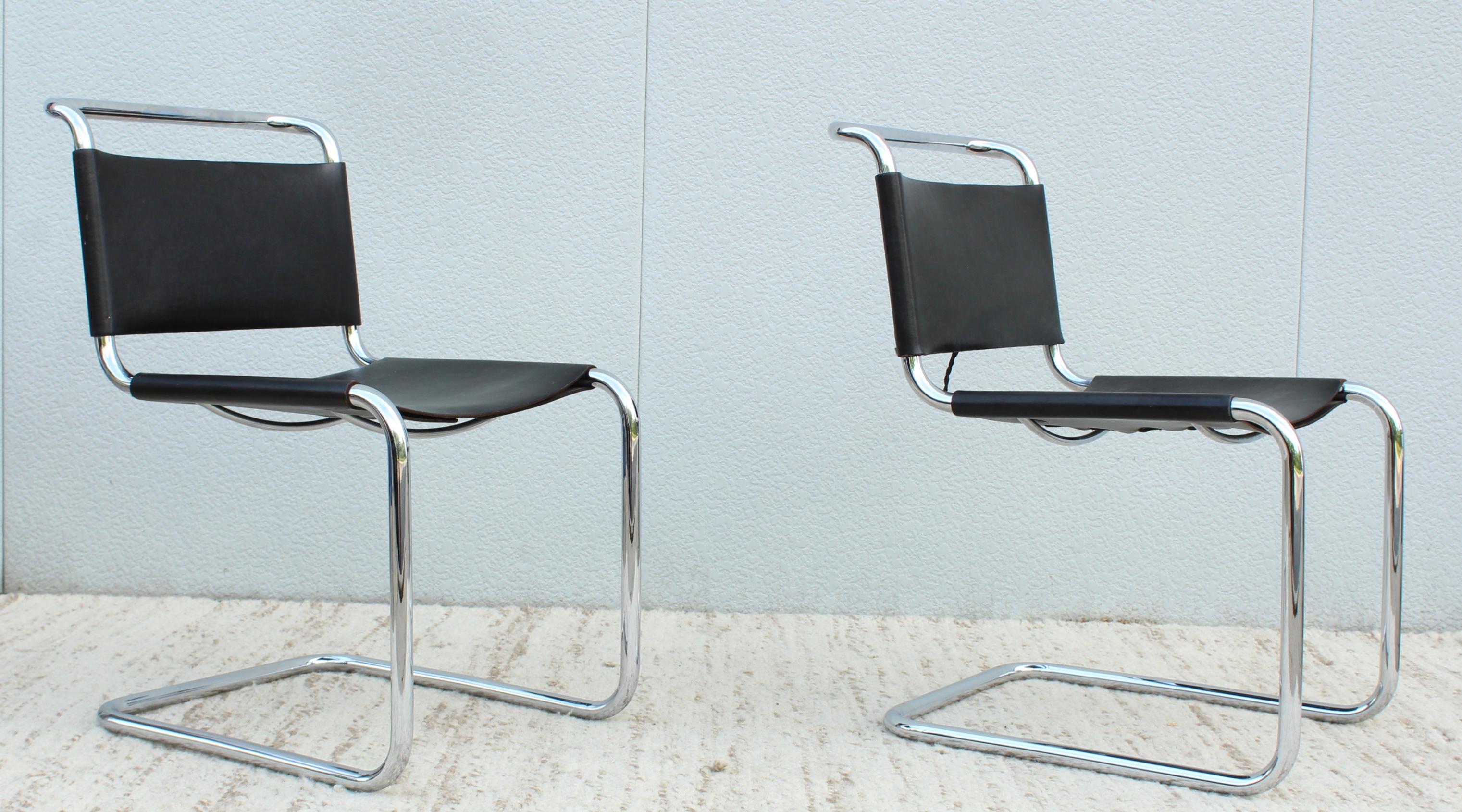 Marcel Breuer B33 Side Chairs In Good Condition In New York, NY