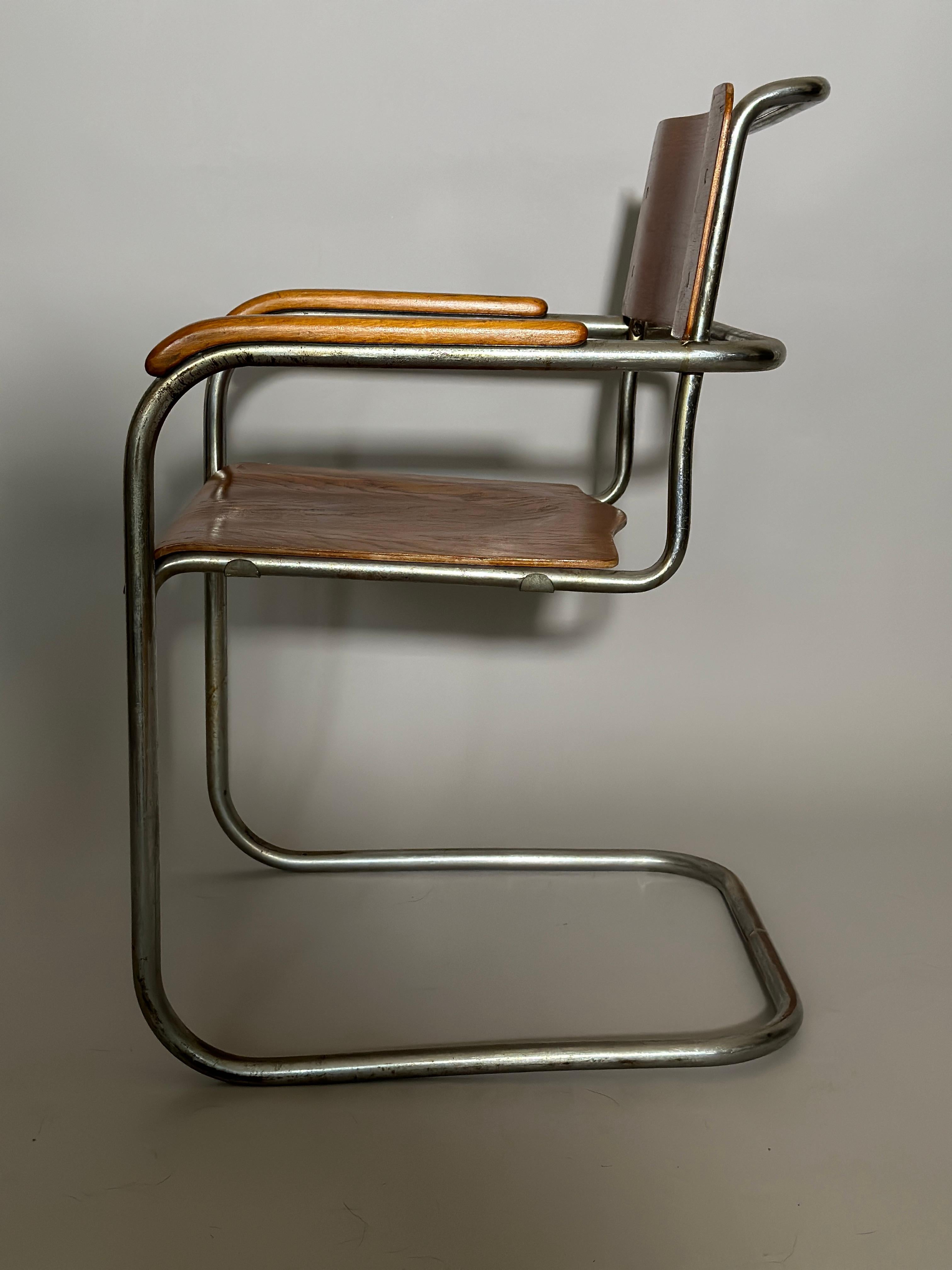 20ième siècle Fauteuil Marcel Breuer b34 des années 1930 en vente