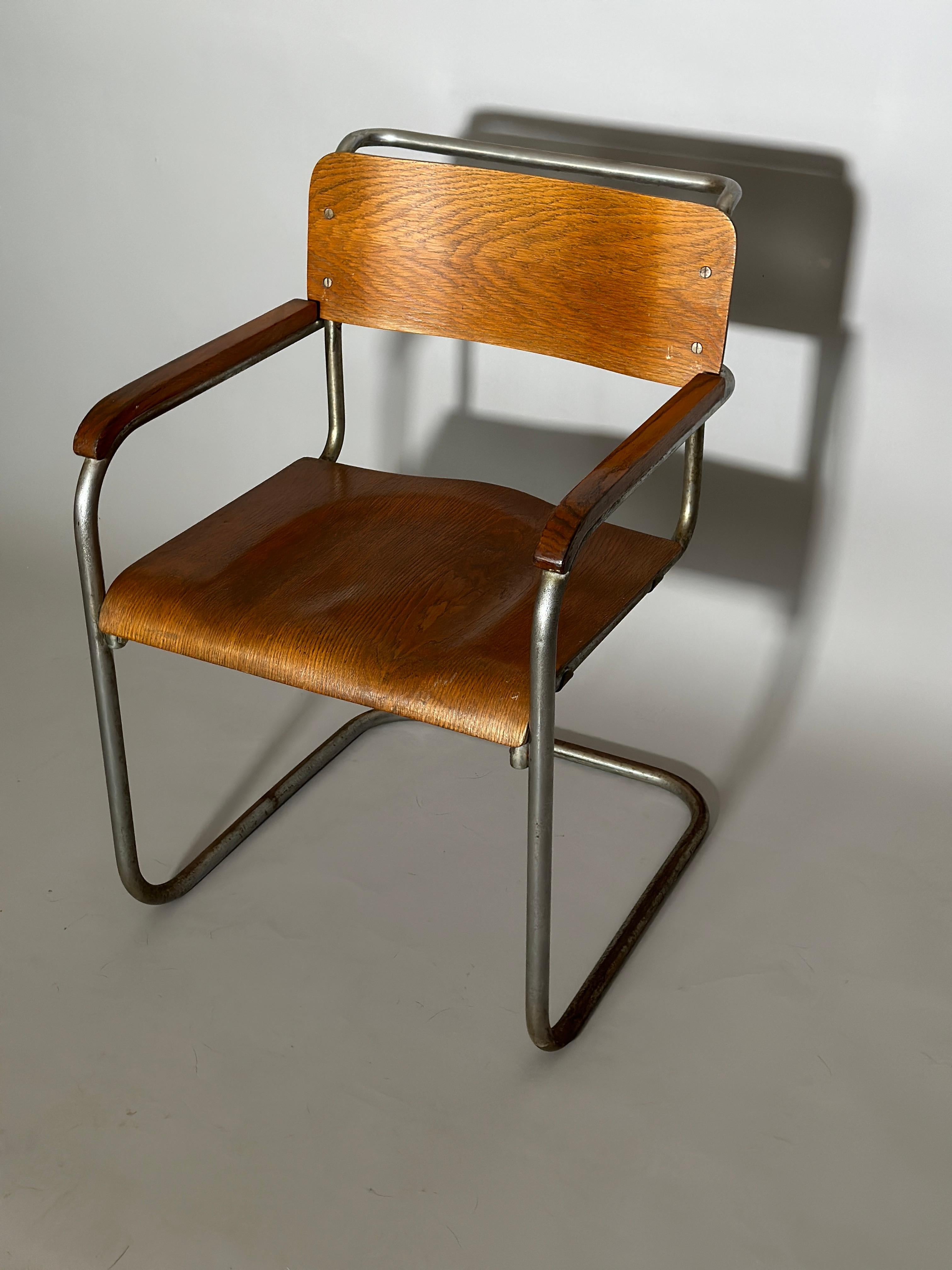 Marcel Breuer B34 Tubular Armchair 1930s 3