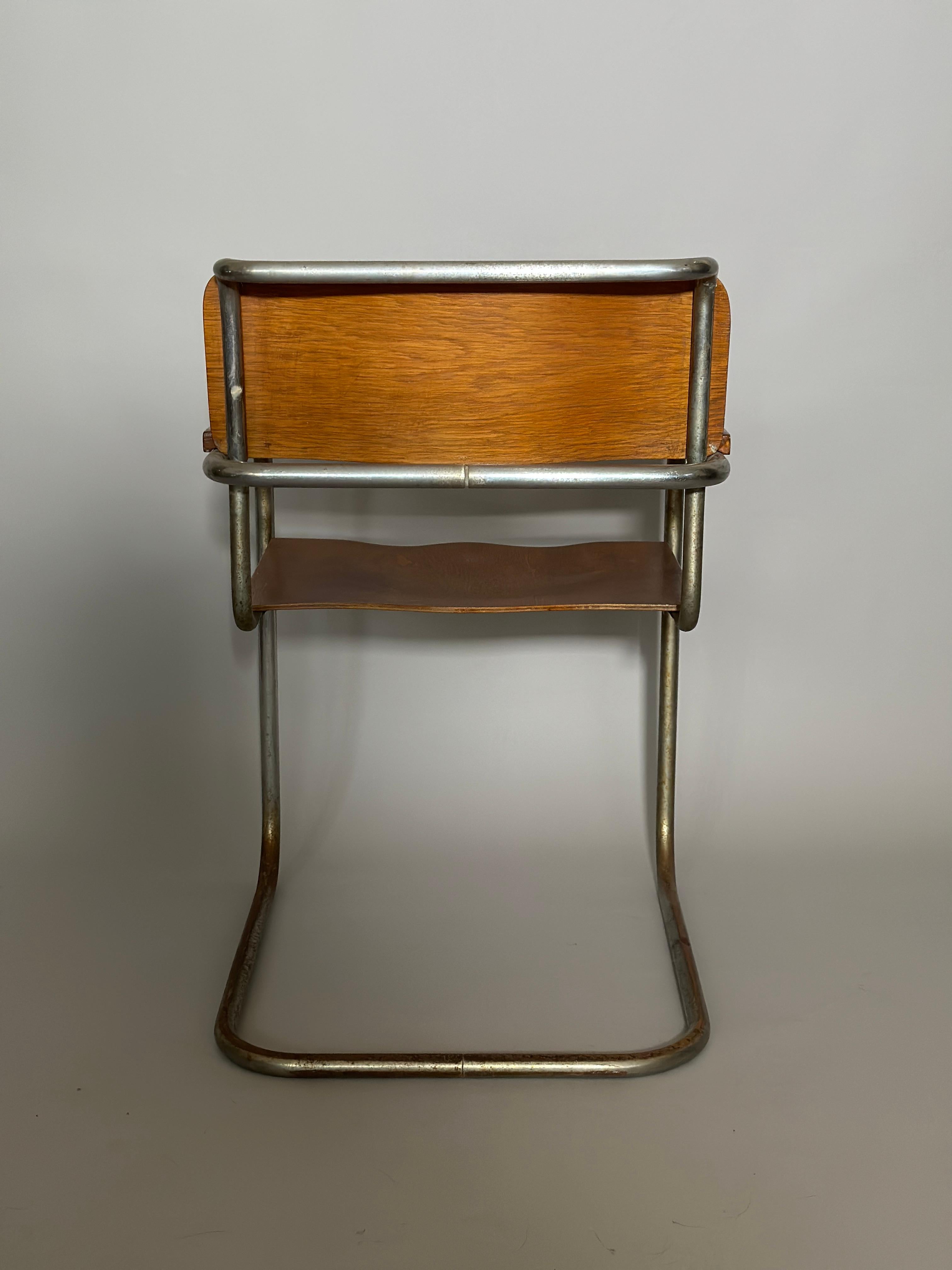 Austrian Marcel Breuer B34 Tubular Armchair 1930s