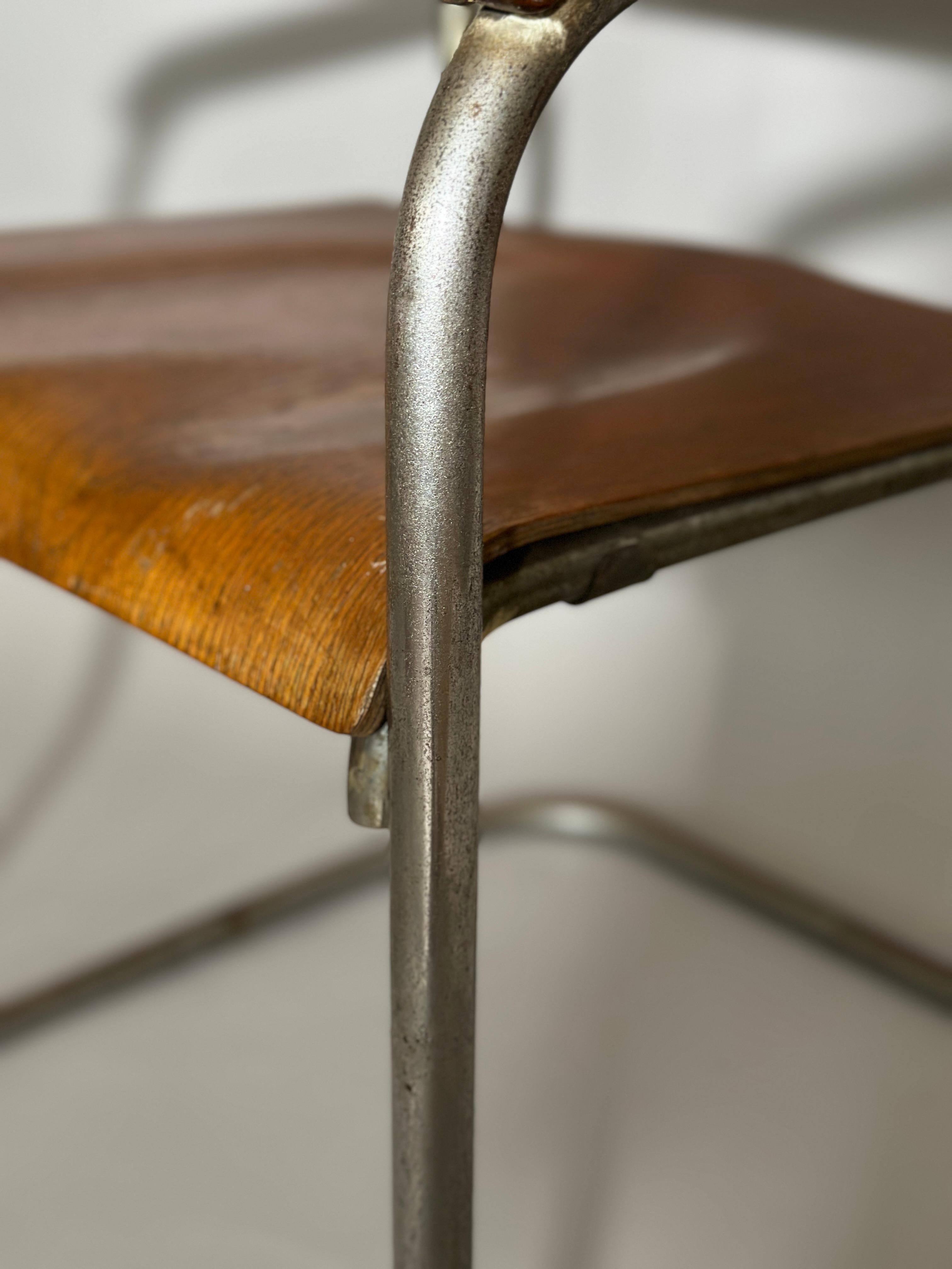 Mid-20th Century Marcel Breuer B34 Tubular Armchair 1930s
