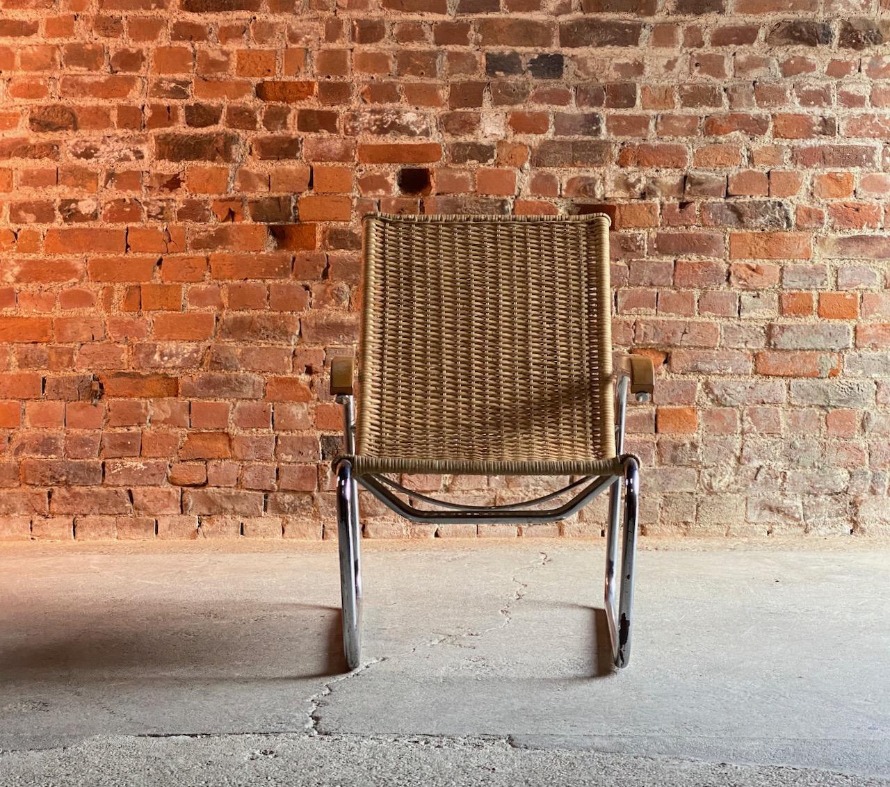 Mid-20th Century Marcel Breuer B35 Lounge Chair Armchair Thonet, circa 1940s For Sale