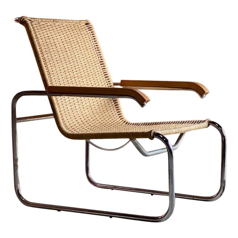 Marcel Breuer B35 Lounge Chair Armchair Thonet, circa 1940s