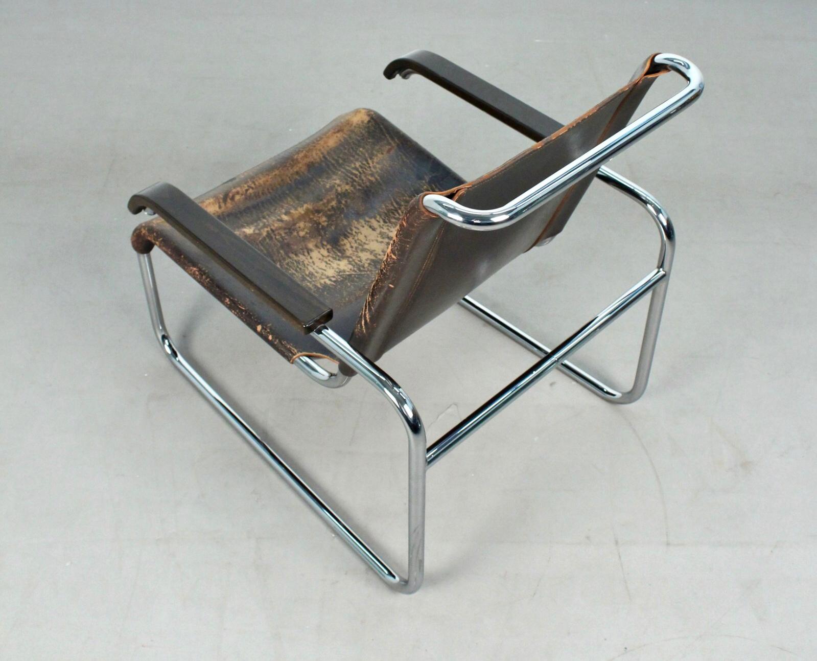 Bauhaus Marcel Breuer B35 Lounge Chair for Thonet, 1930s For Sale