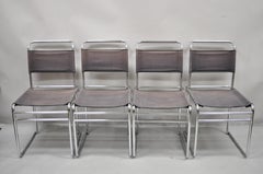 Marcel Breuer B5 Dining Chairs Chrome and Canvas Vintage Bauhaus, Set of 6