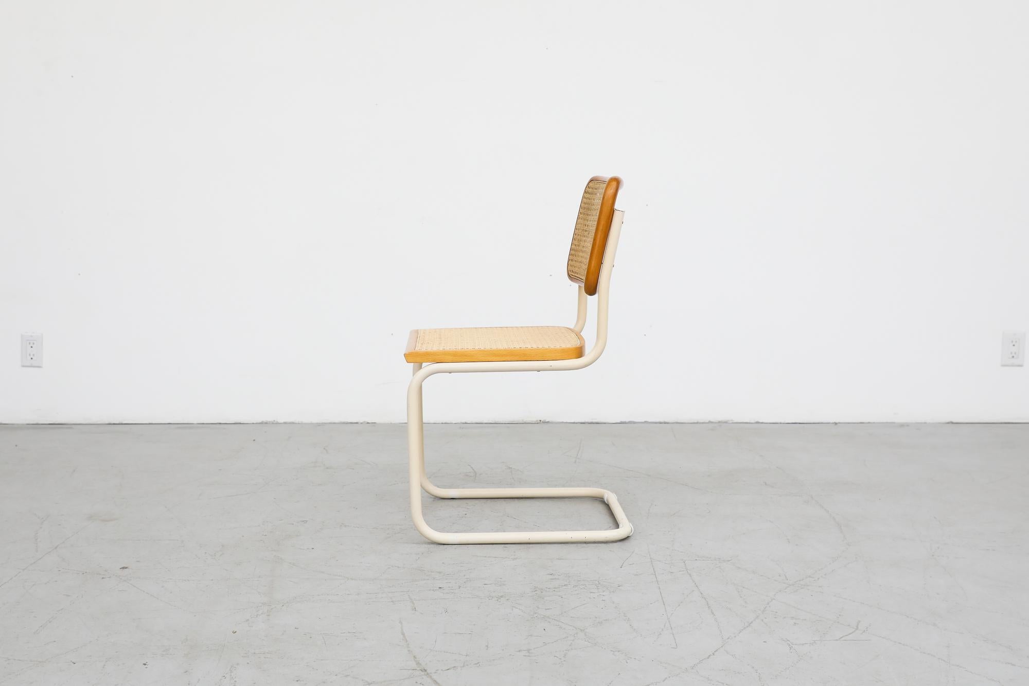 Mid-Century Modern Marcel Breuer B64 Design Cesca Side Chair by Gavina, circa 1960