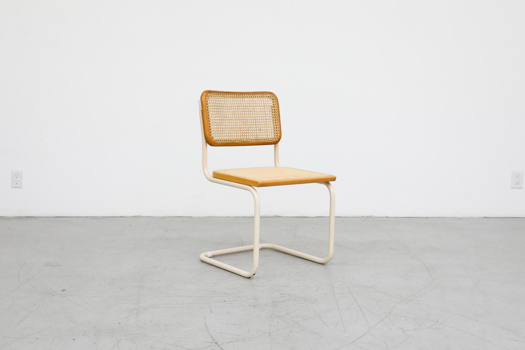 Mid-20th Century Marcel Breuer B64 Design Cesca Side Chair by Gavina, circa 1960