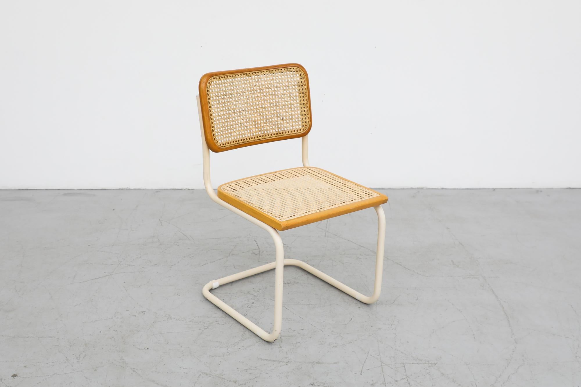 Metal Marcel Breuer B64 Design Cesca Side Chair by Gavina, circa 1960