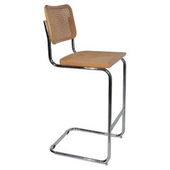 Marcel Breuer Bar Height Cesca Stool Made in Italy, circa 1970s 