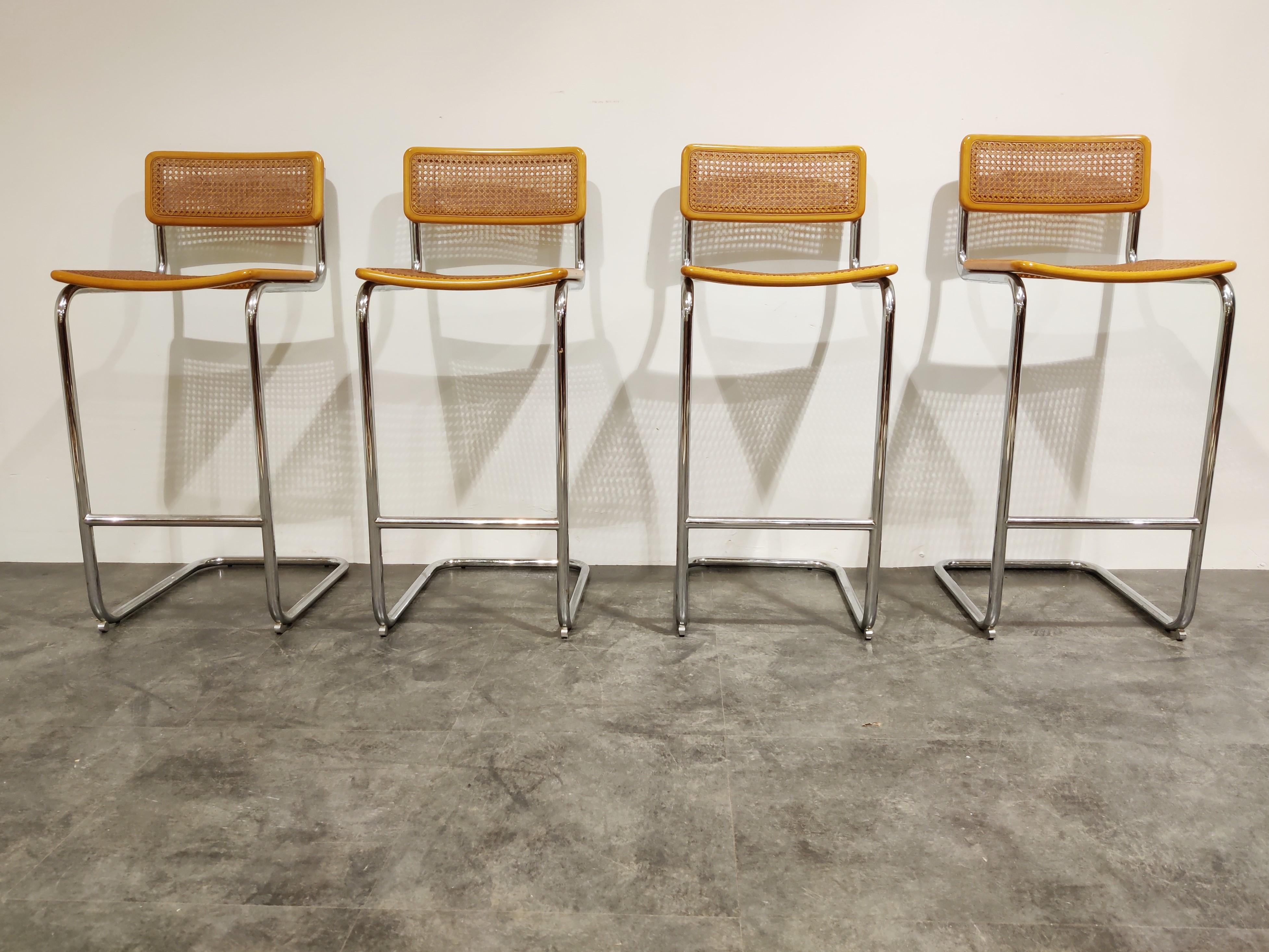 Bauhaus Marcel Breuer Bar Stools by Cidue, 1970s