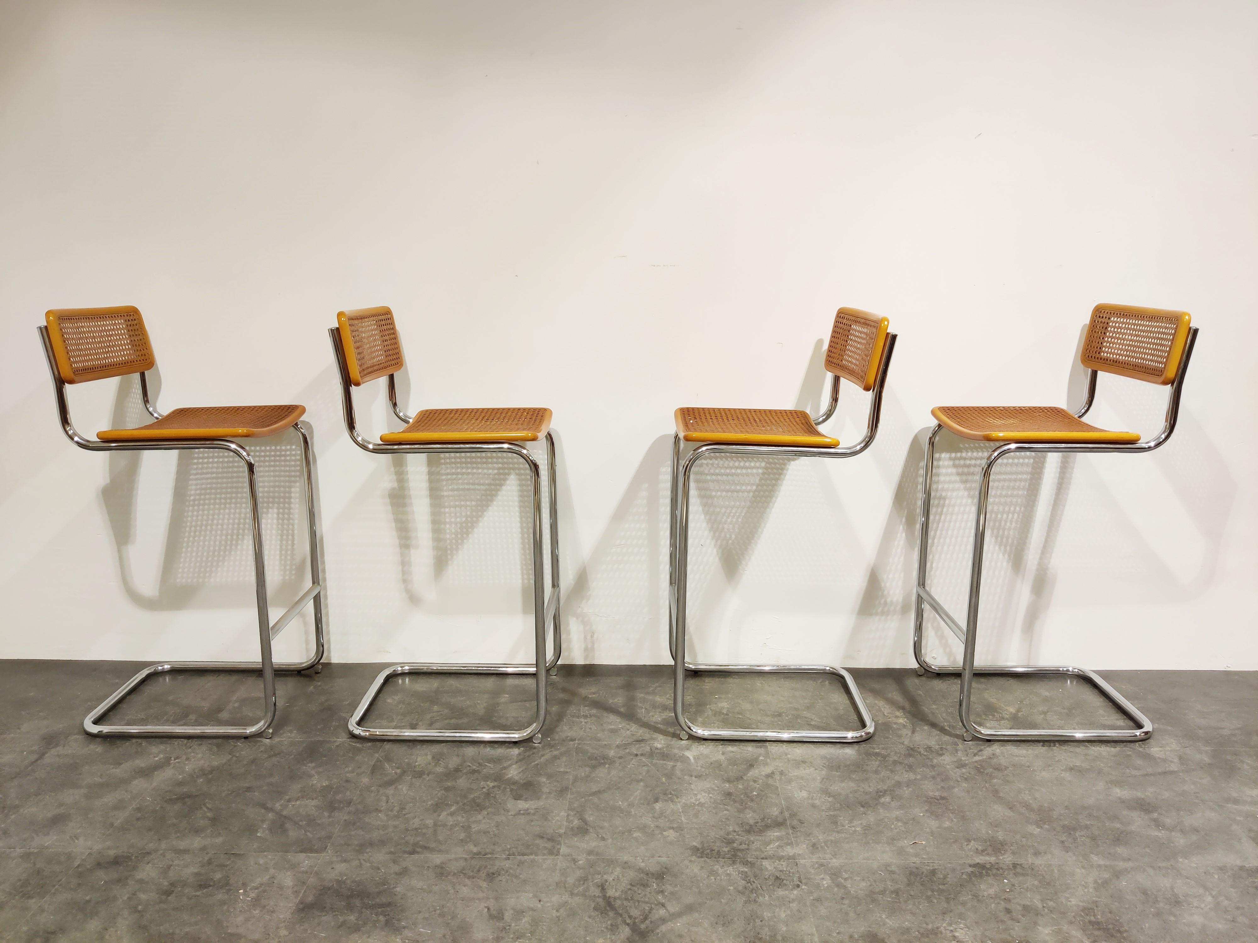 Marcel Breuer Bar Stools by Cidue, 1970s In Good Condition In HEVERLEE, BE