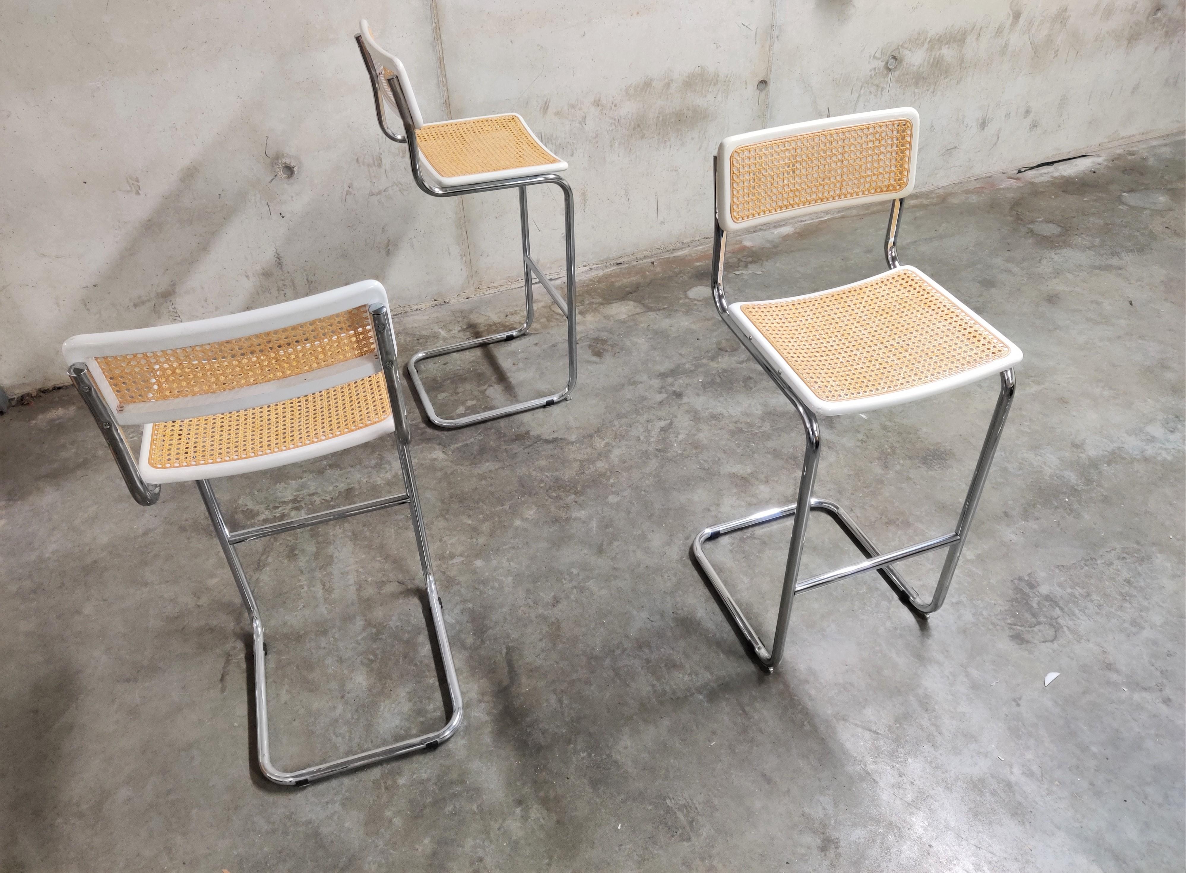 Marcel Breuer Bar Stools by Cidue, 1970s In Excellent Condition In HEVERLEE, BE