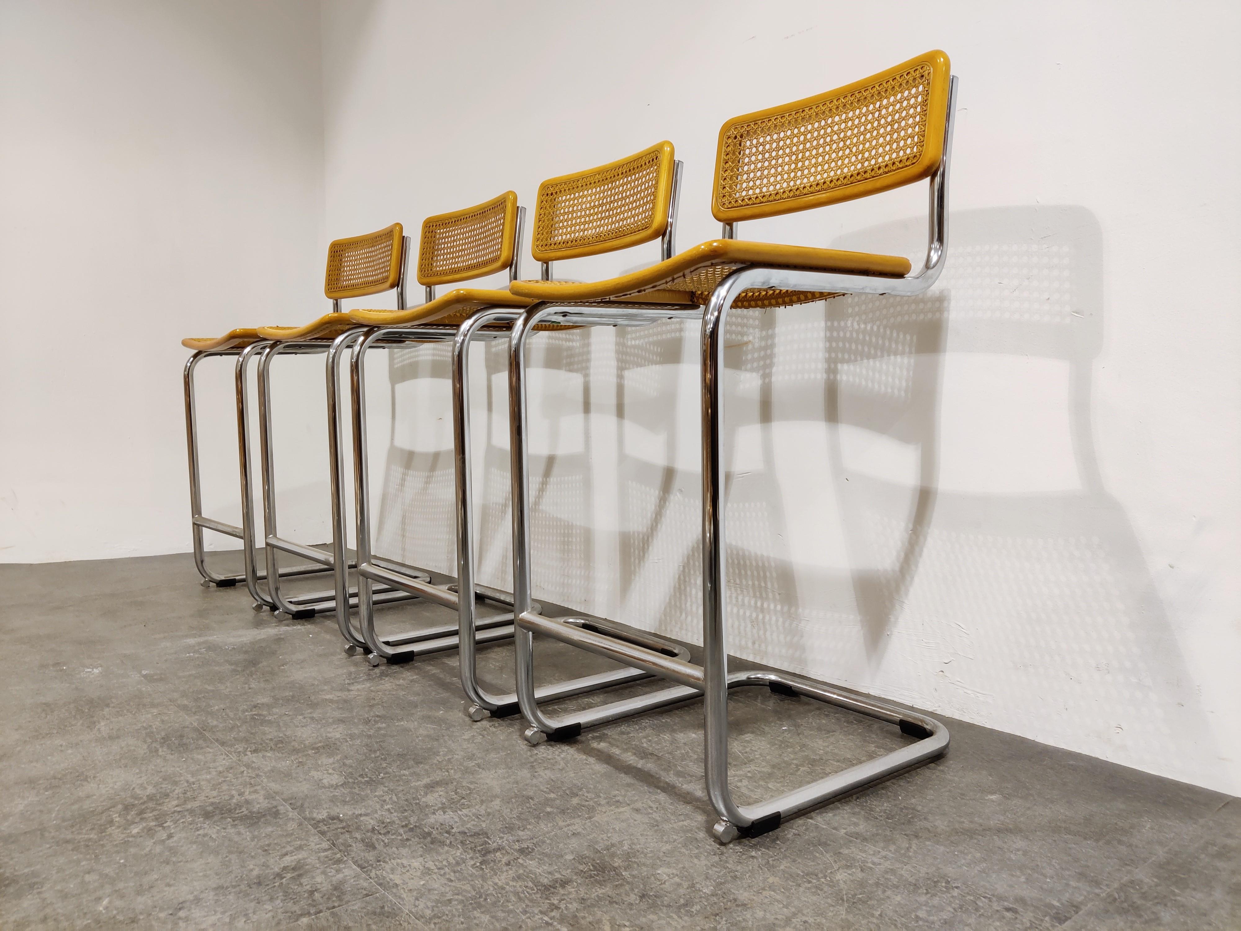 Marcel Breuer Bar Stools by Cidue, 1970s In Good Condition In HEVERLEE, BE