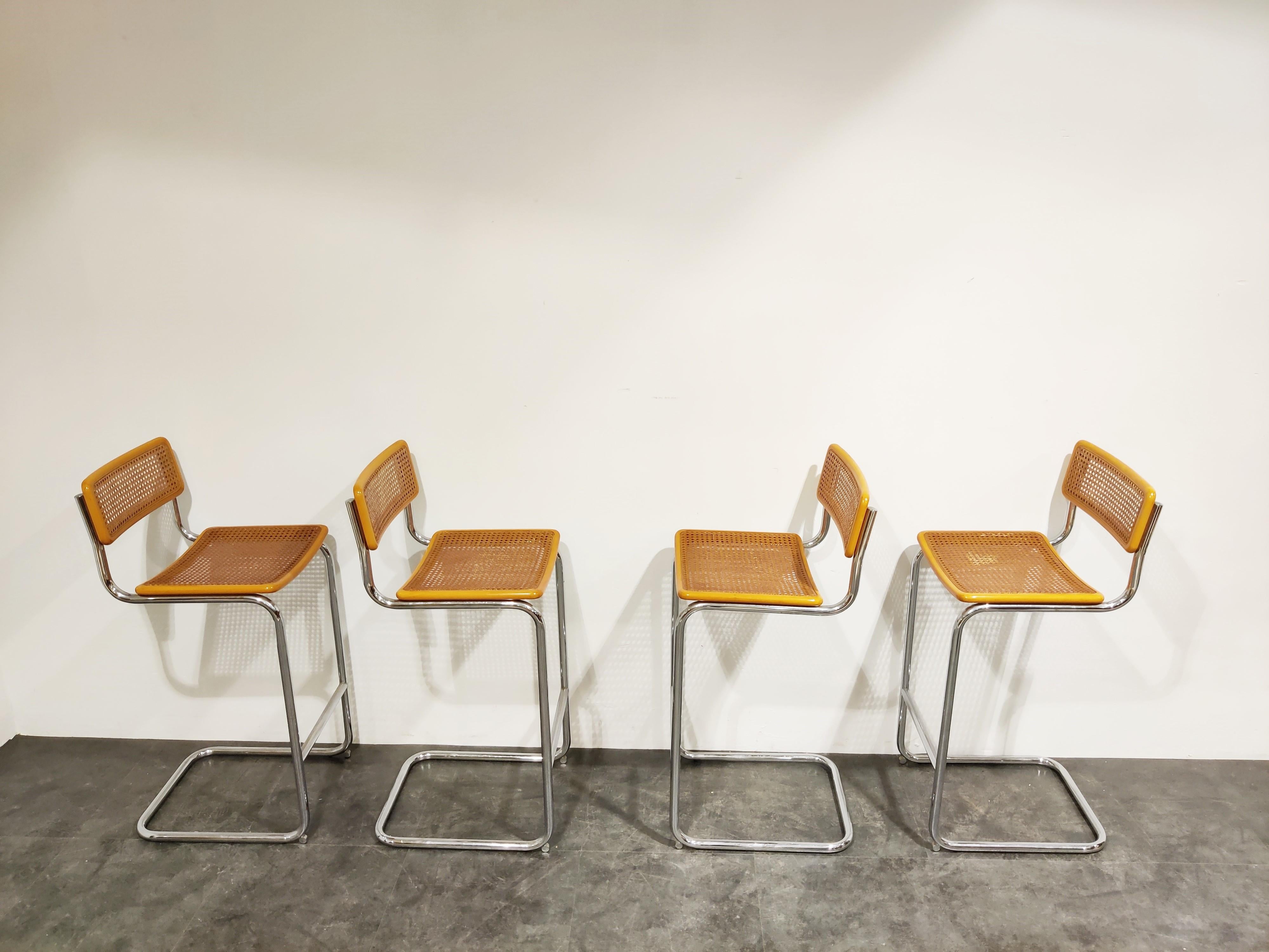 Late 20th Century Marcel Breuer Bar Stools by Cidue, 1970s