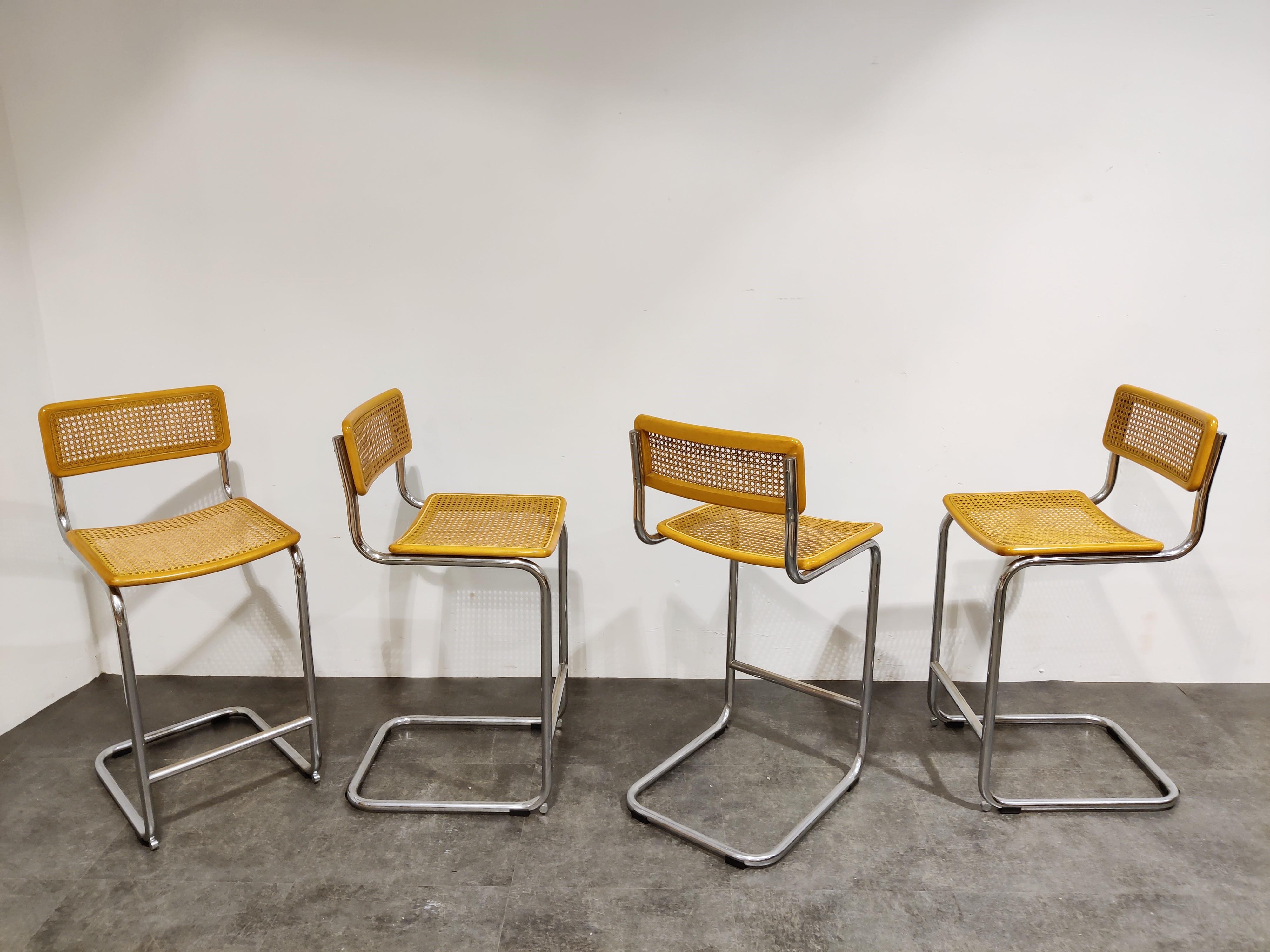 Tabourets de bar Marcel Breuer par Cidue:: 1970 2