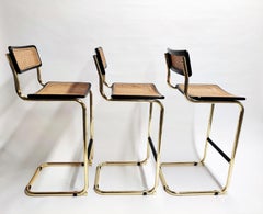 Marcel Breuer Bar Stools by Cidue 'Black', 1970s