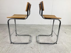 Marcel Breuer Bar Stools by Cidue, Set of 2, 1970s