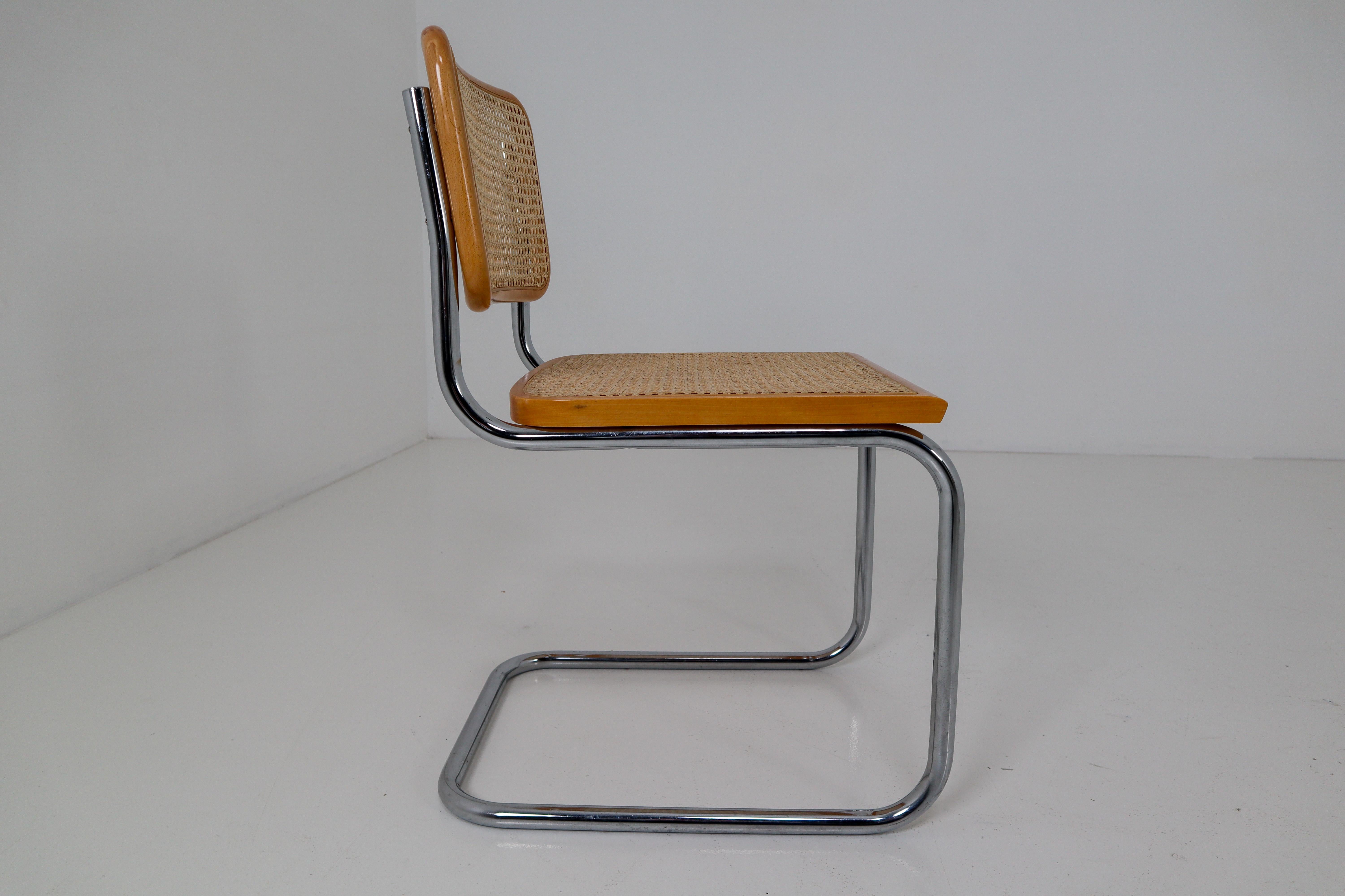 Marcel Breuer Bauhaus Cesca Dining Room Chairs, 1970s, Set of 24 In Good Condition In Almelo, NL