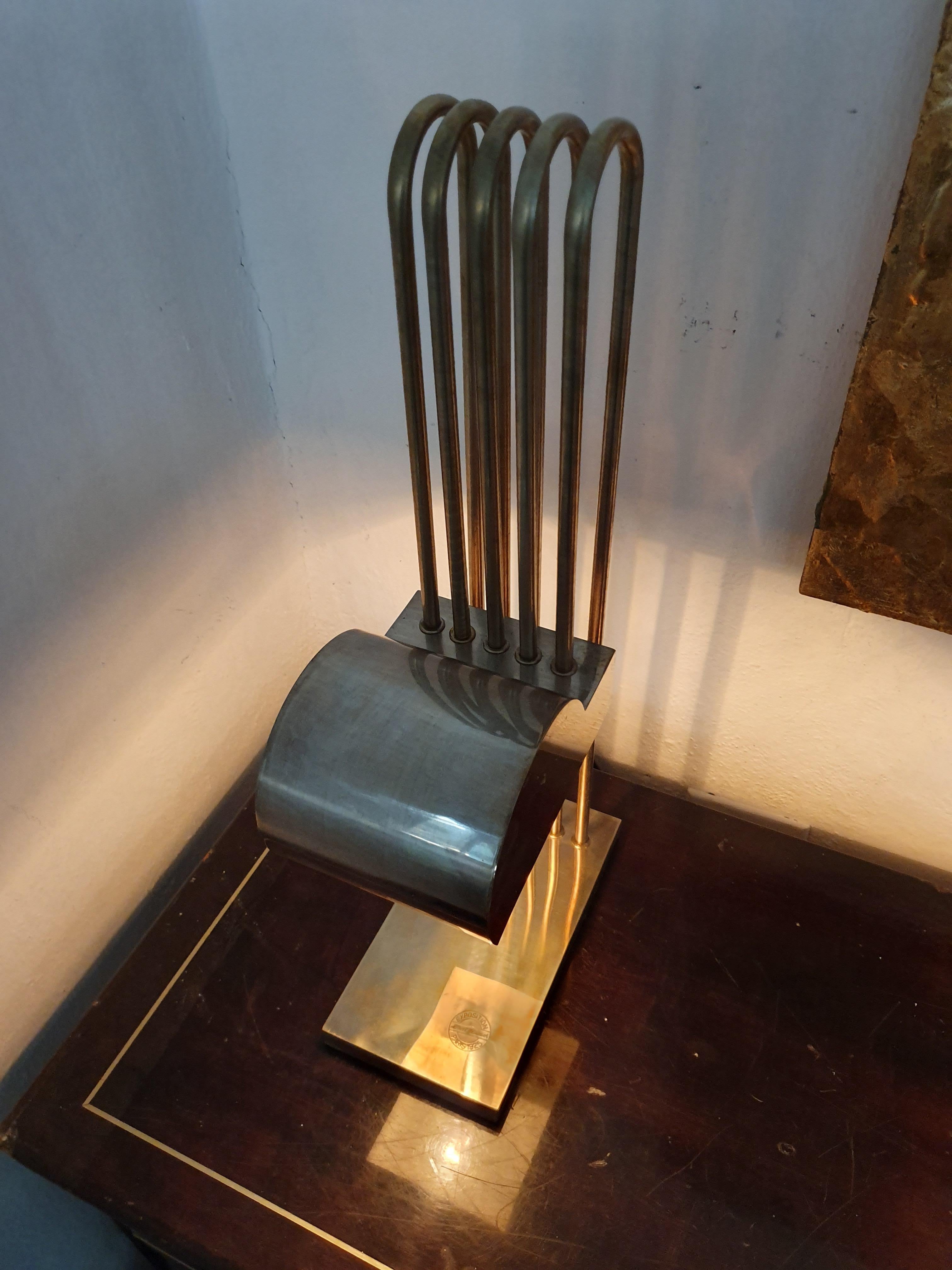 Marcel Breuer Bauhaus Table Lamps for the Paris Exhibition of 1925, France, 1925 8