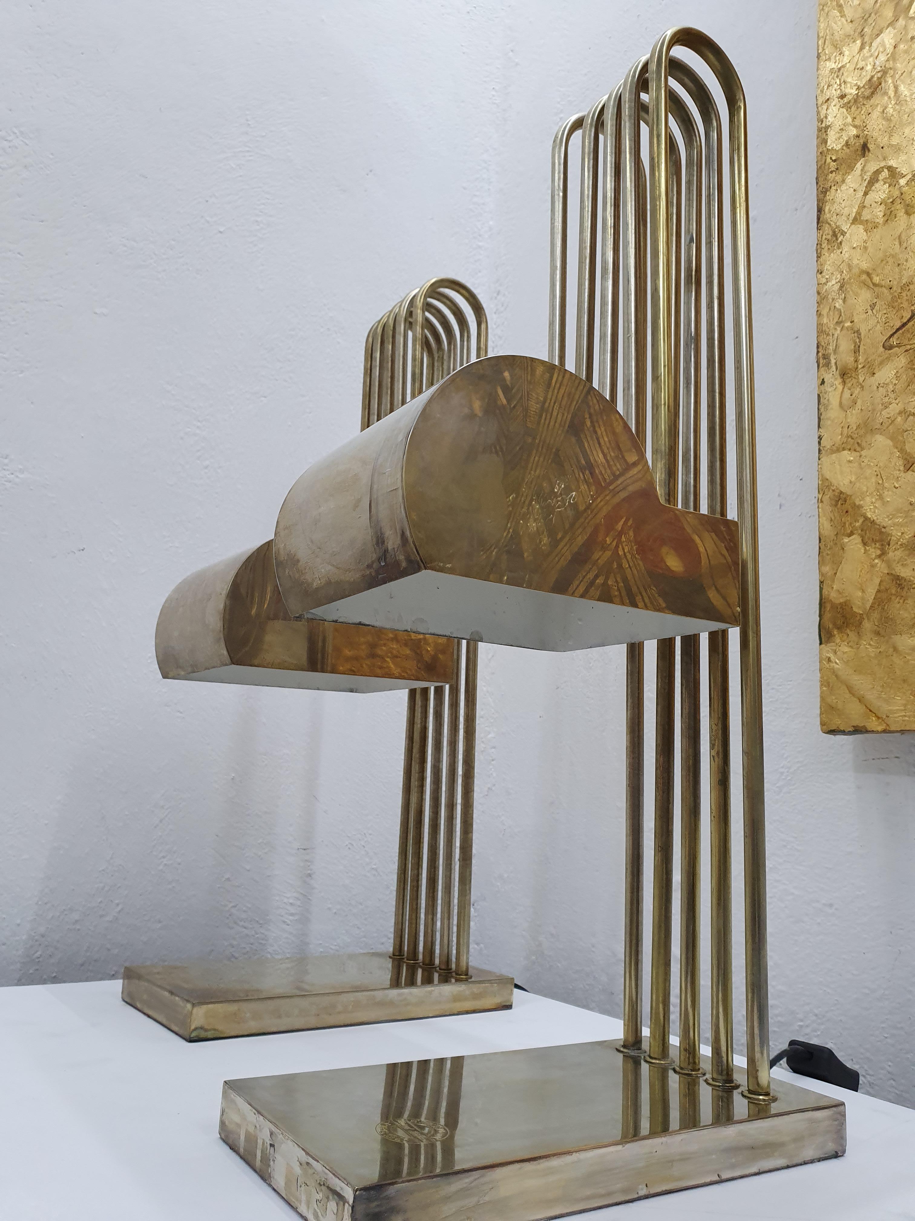Marcel Breuer Bauhaus Table Lamps for the Paris Exhibition of 1925, France, 1925 In Good Condition In Merida, Yucatan