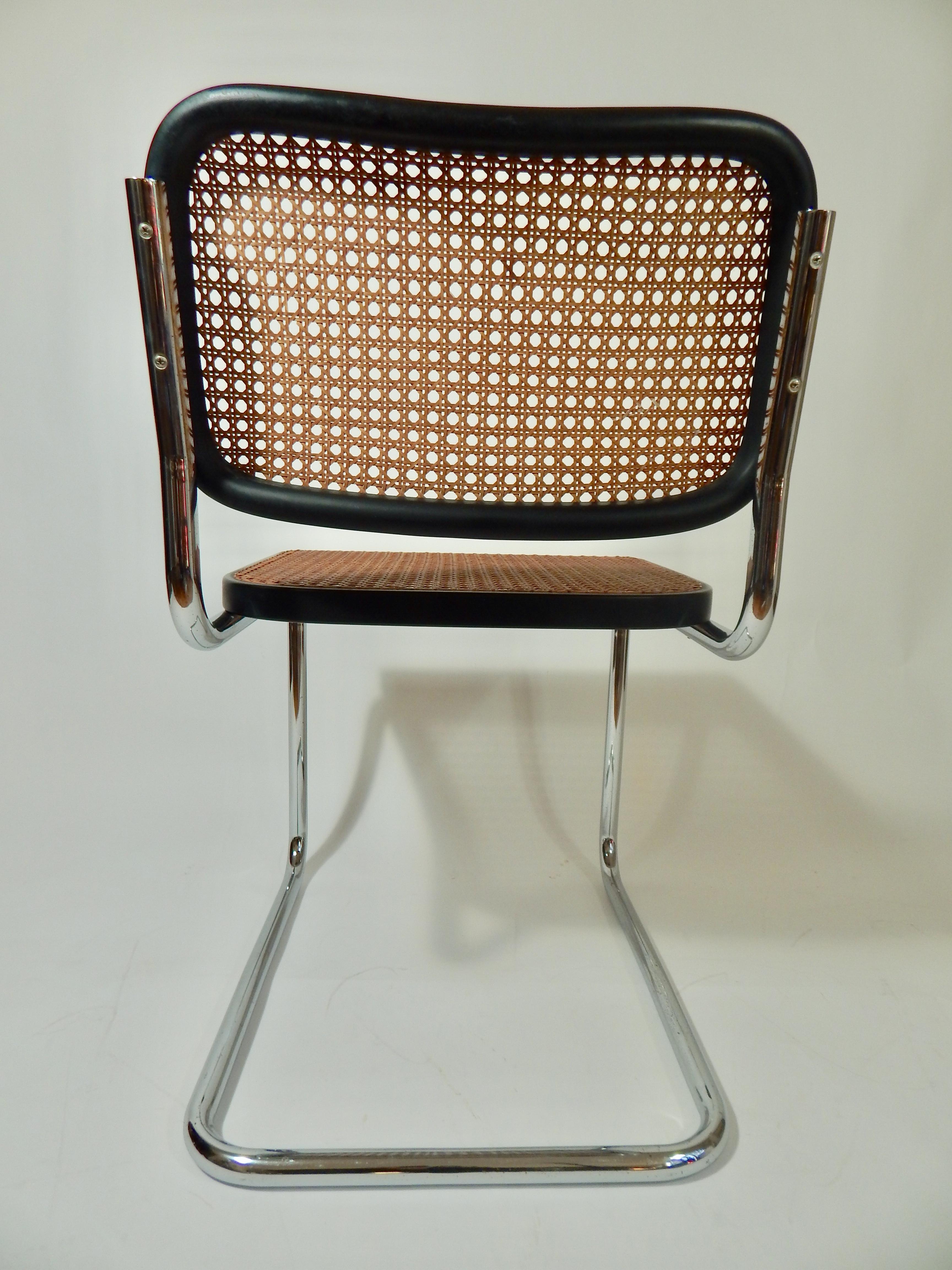 black cesca chair