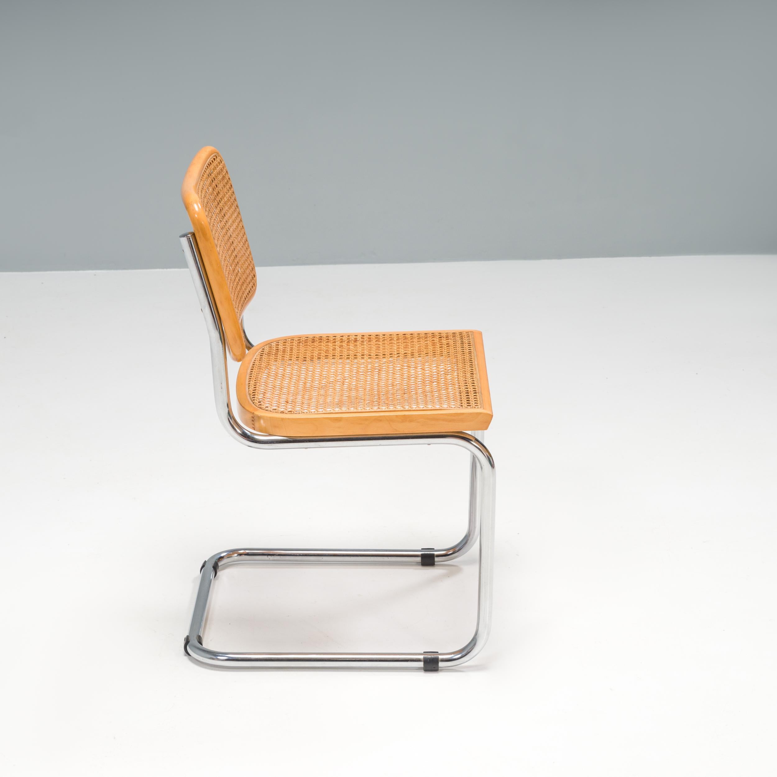 Marcel Breuer by Knoll Cane Cesca Chairs, Set of 4 In Good Condition In London, GB