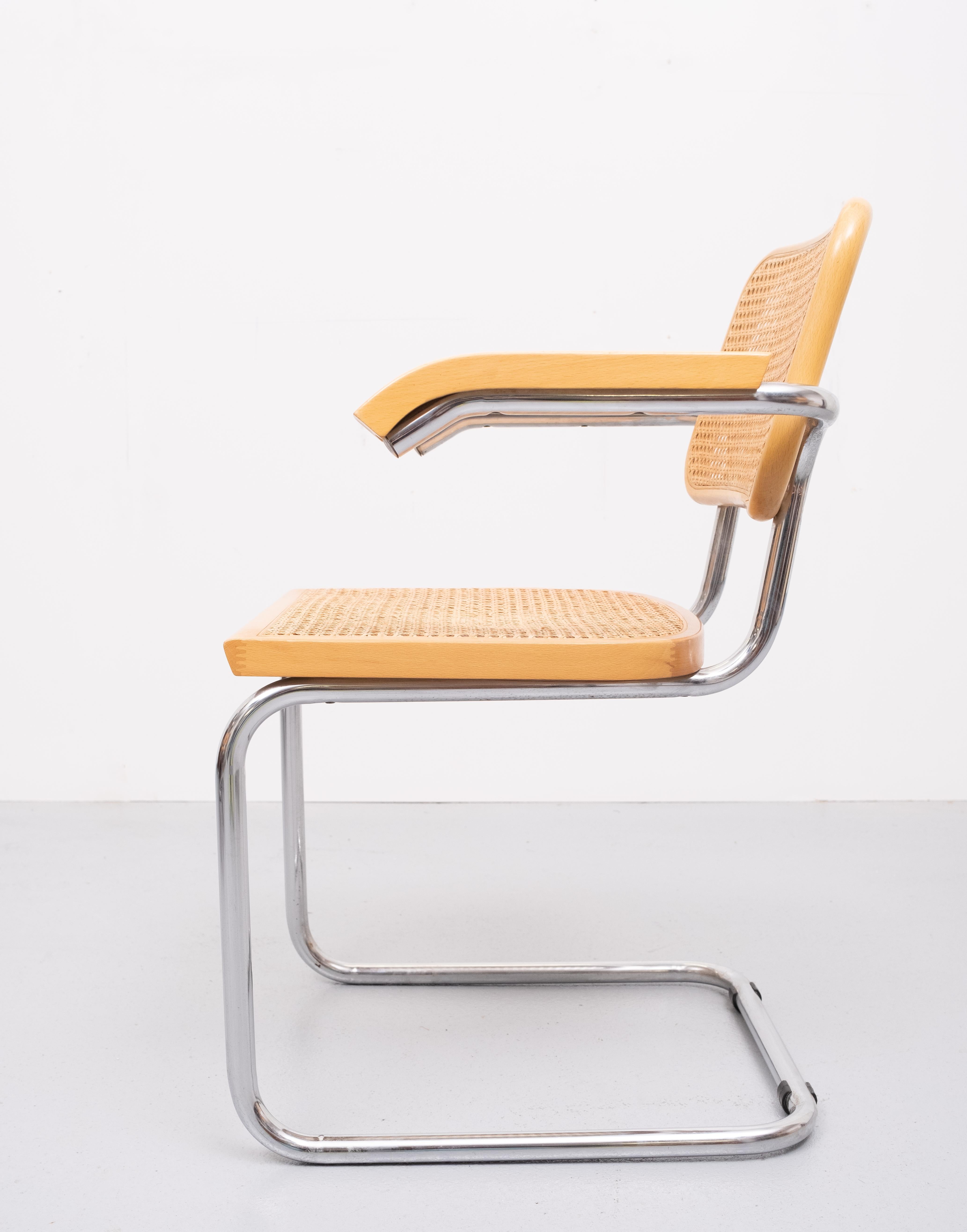 Late 20th Century Marcel Breuer Cantilever Cesca Armchair, 1970s 