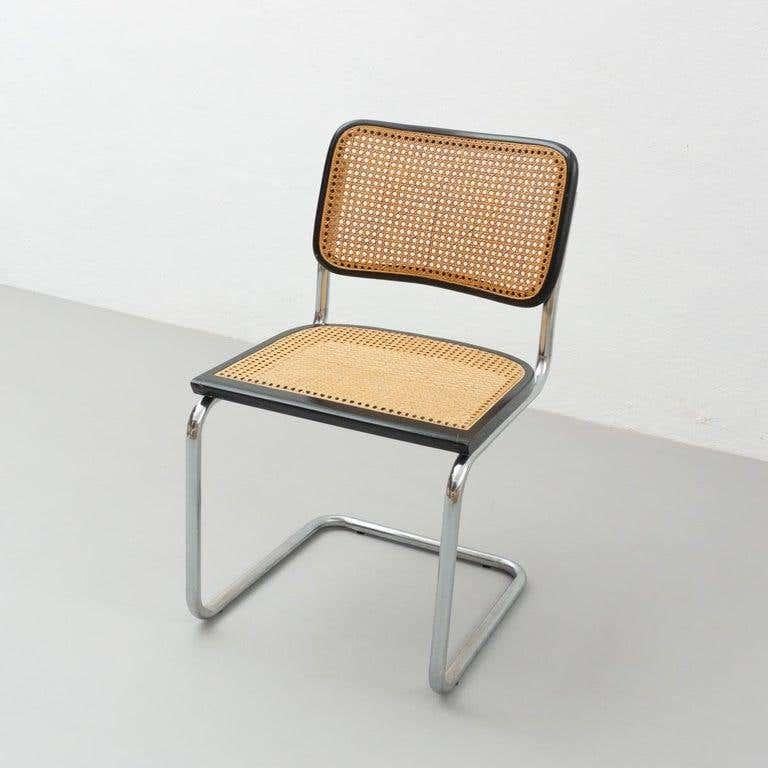 Freischwingender Stuhl von Marcel Breuer, um 1960 (Mitte des 20. Jahrhunderts) im Angebot