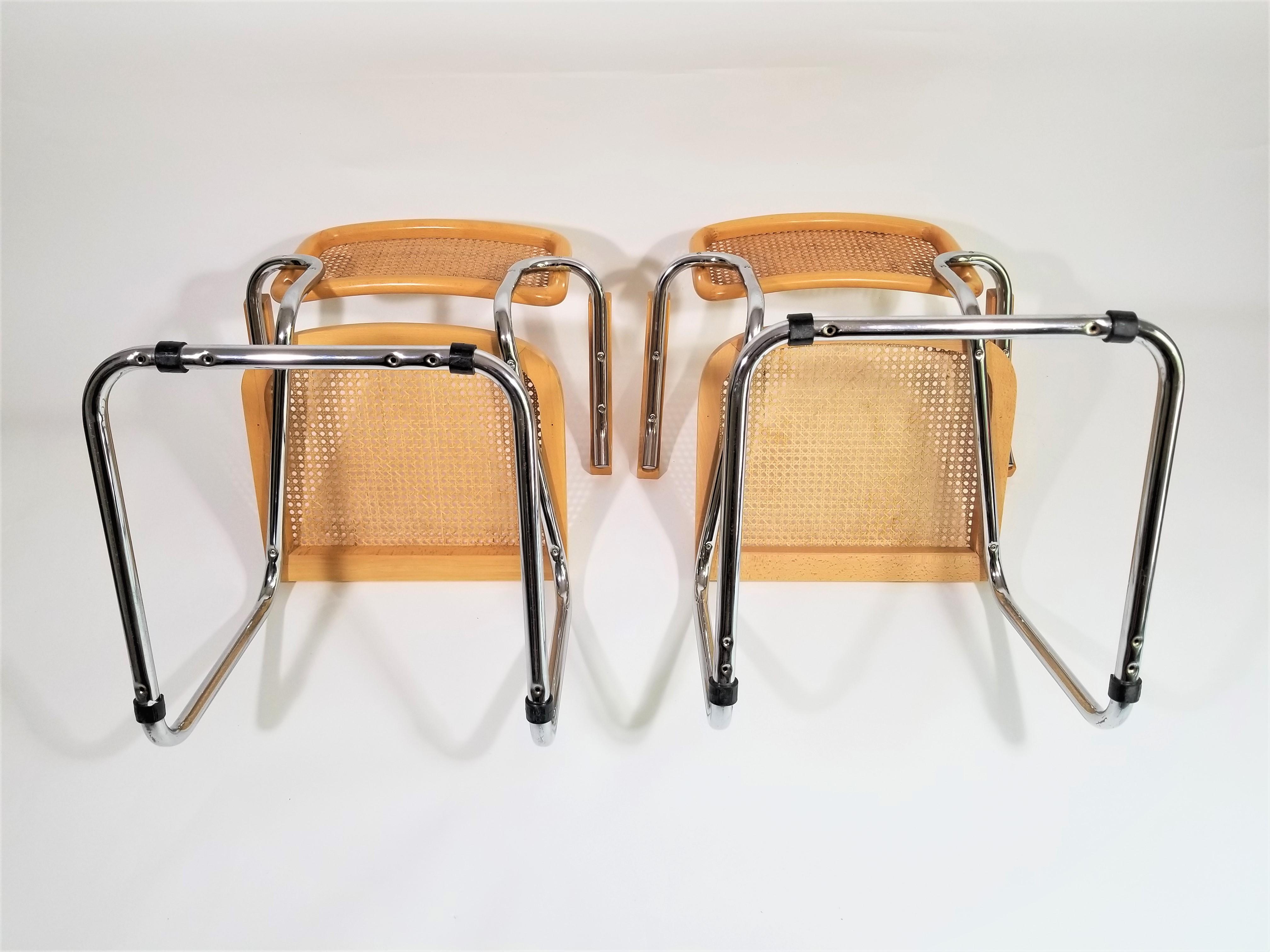 Marcel Breuer Cesca Armchairs Midcentury, 1970s 5