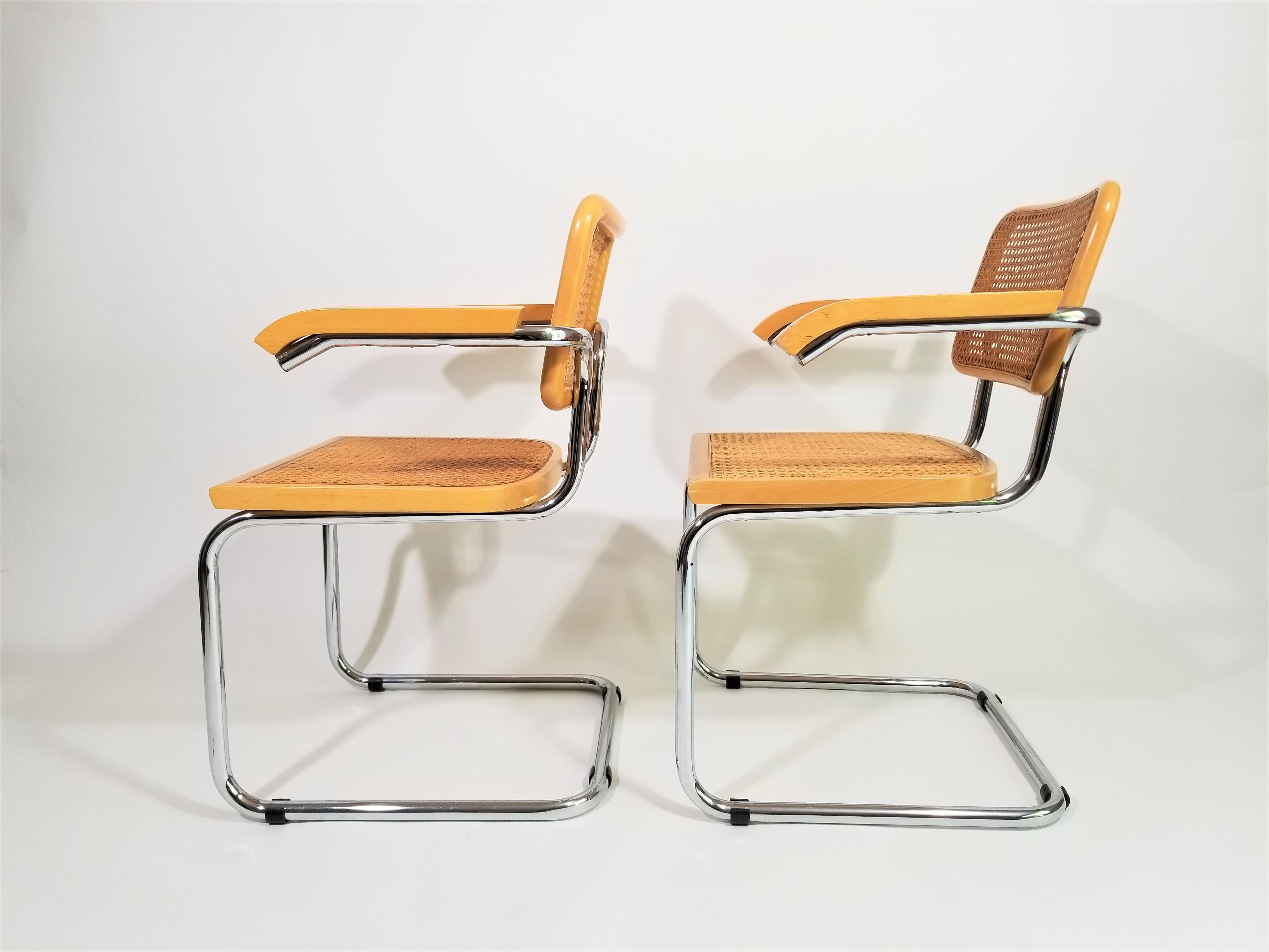 Marcel Breuer Cesca Armchairs Midcentury, 1970s 3