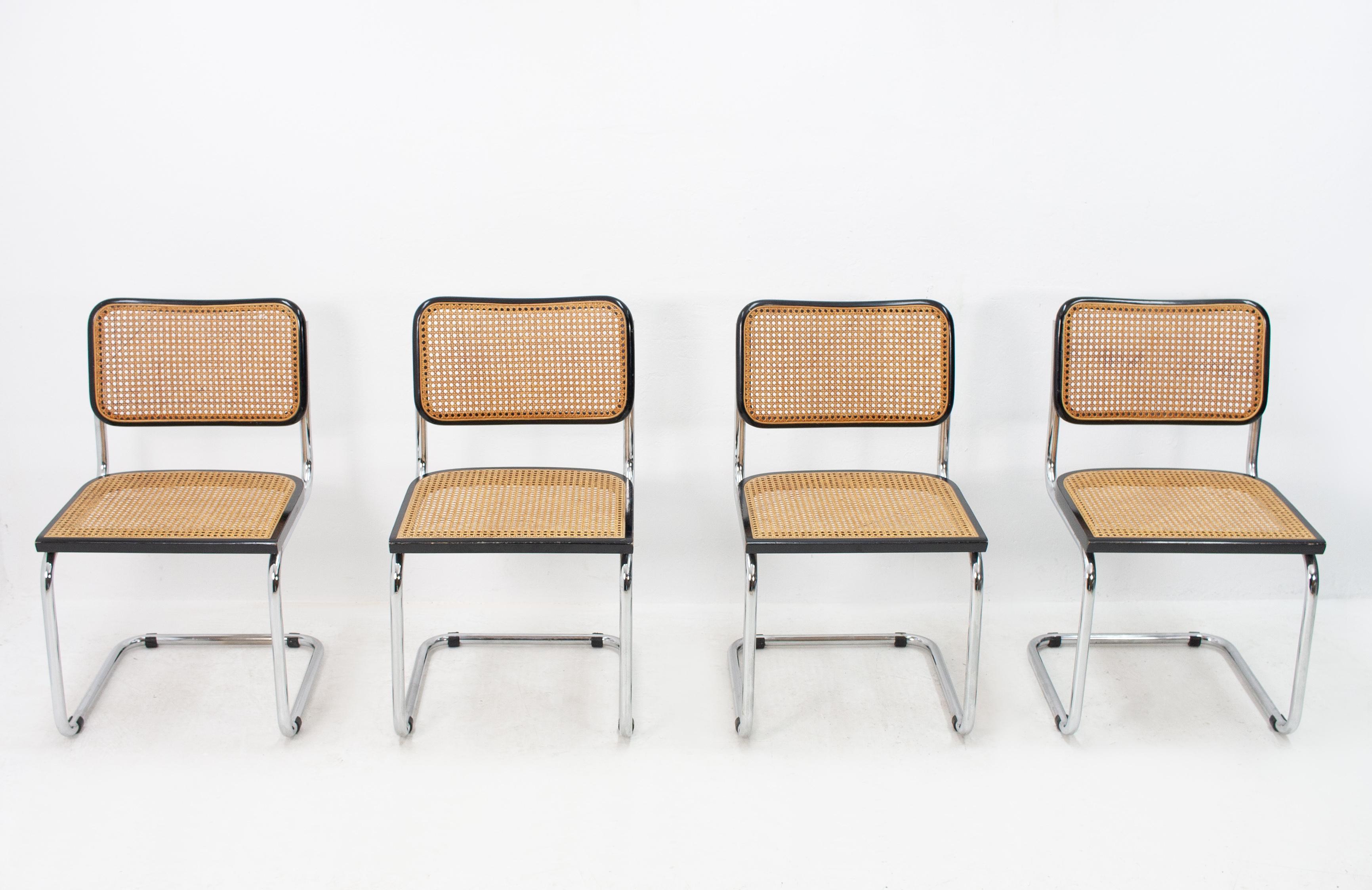 Italian Marcel Breuer Cesca B32 Chairs