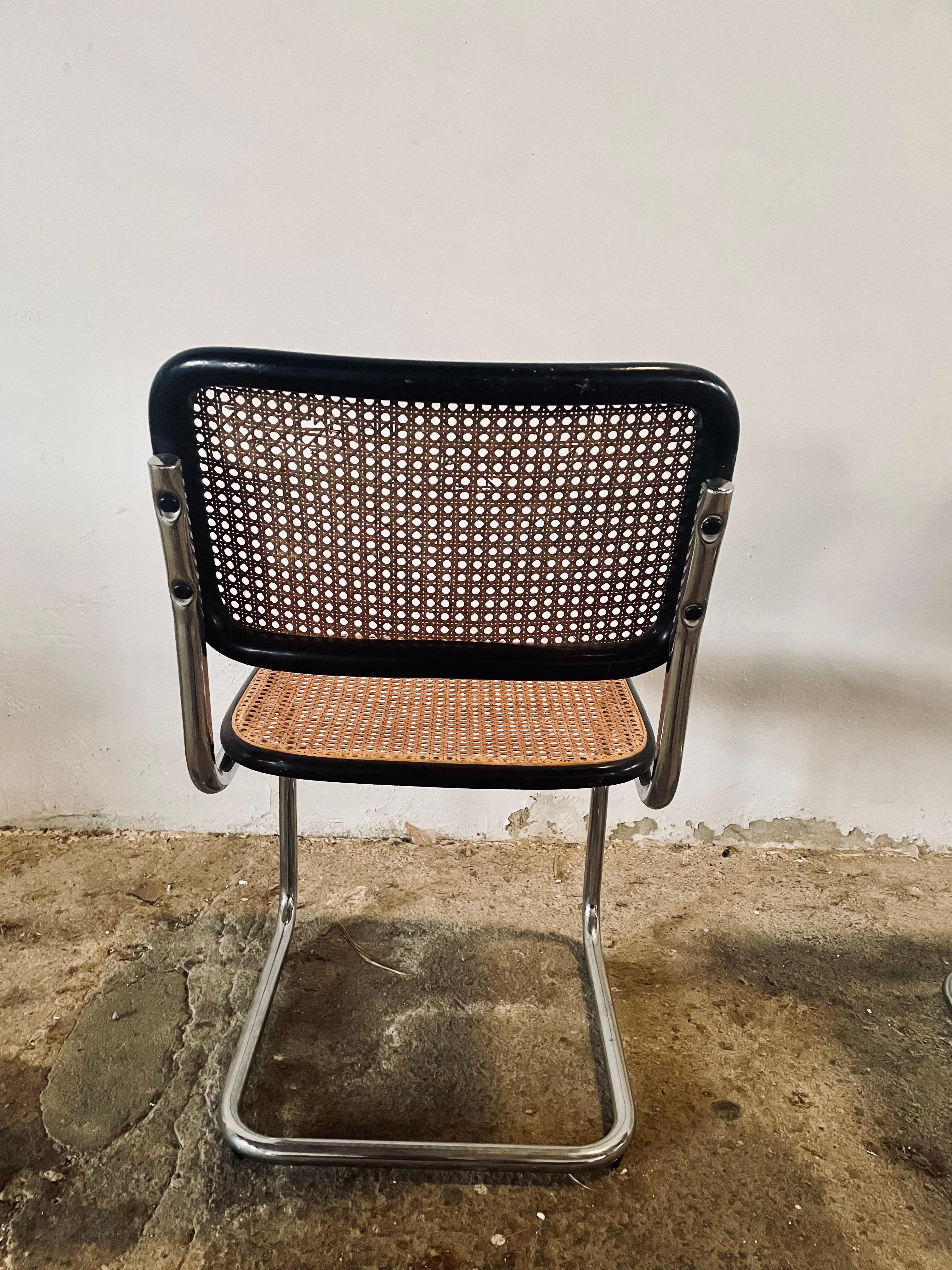 Marcel Breuer Cesca B32 Chairs, Set of Vintage Bauhaus Classics (1960s-70s) For Sale 4