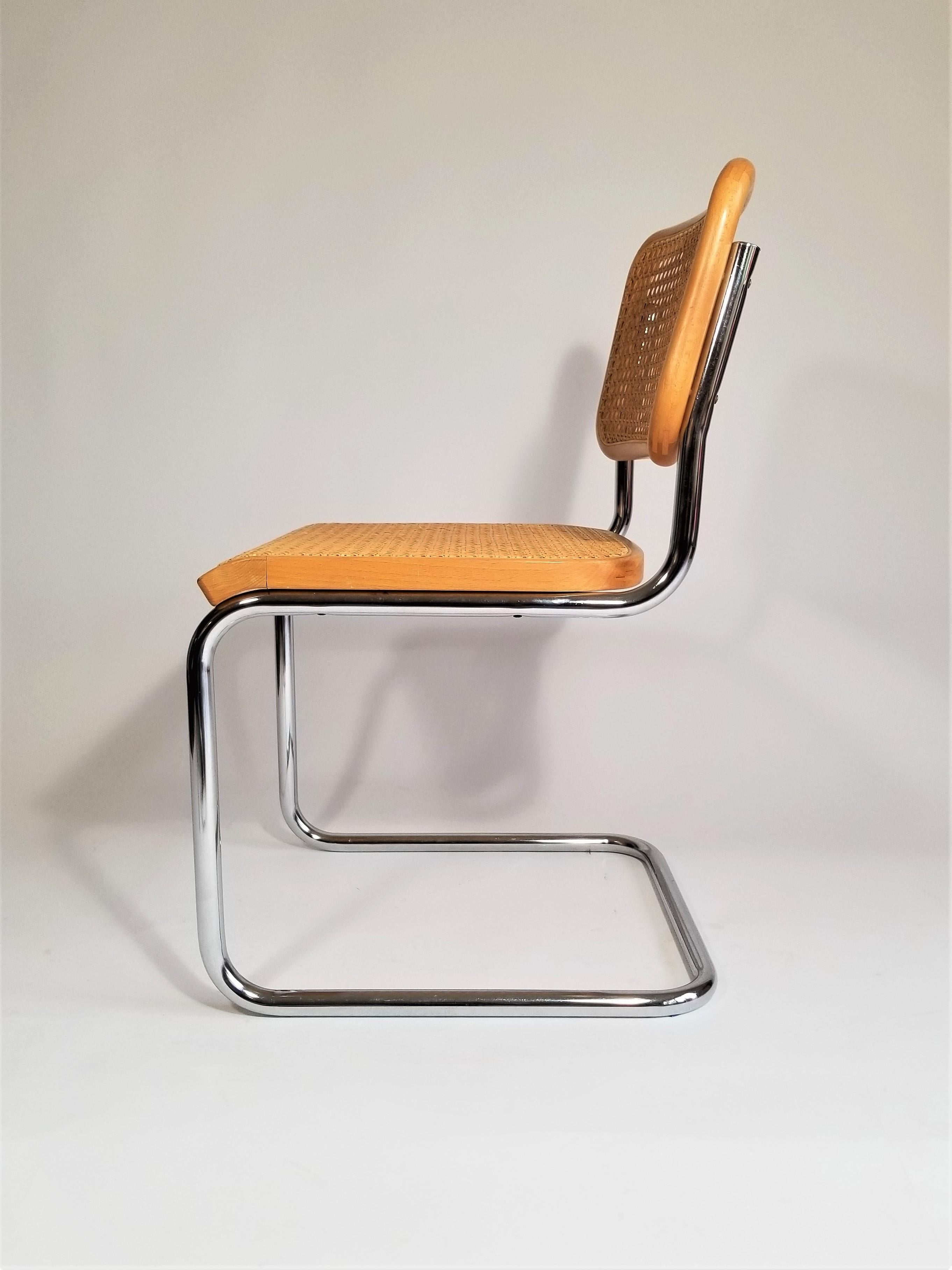 Marcel Breuer Cesca B32 Thonet GMF Authentic Early Production Side Chair 1