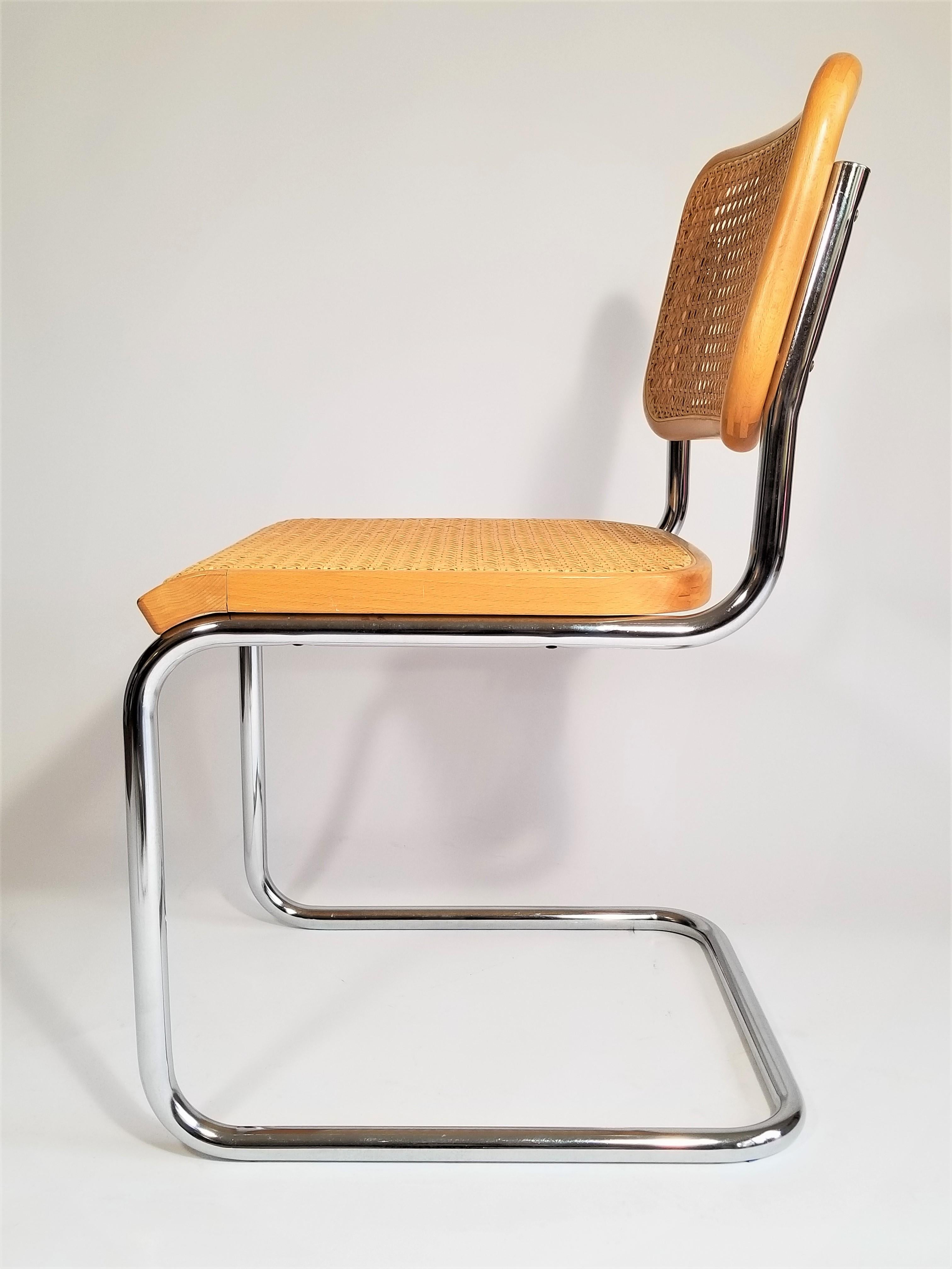 Marcel Breuer Cesca B32 Thonet GMF Authentic Early Production Side Chair 2