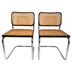 Marcel Breuer Cesca Black SET of 4 Side Chairs Midcentury