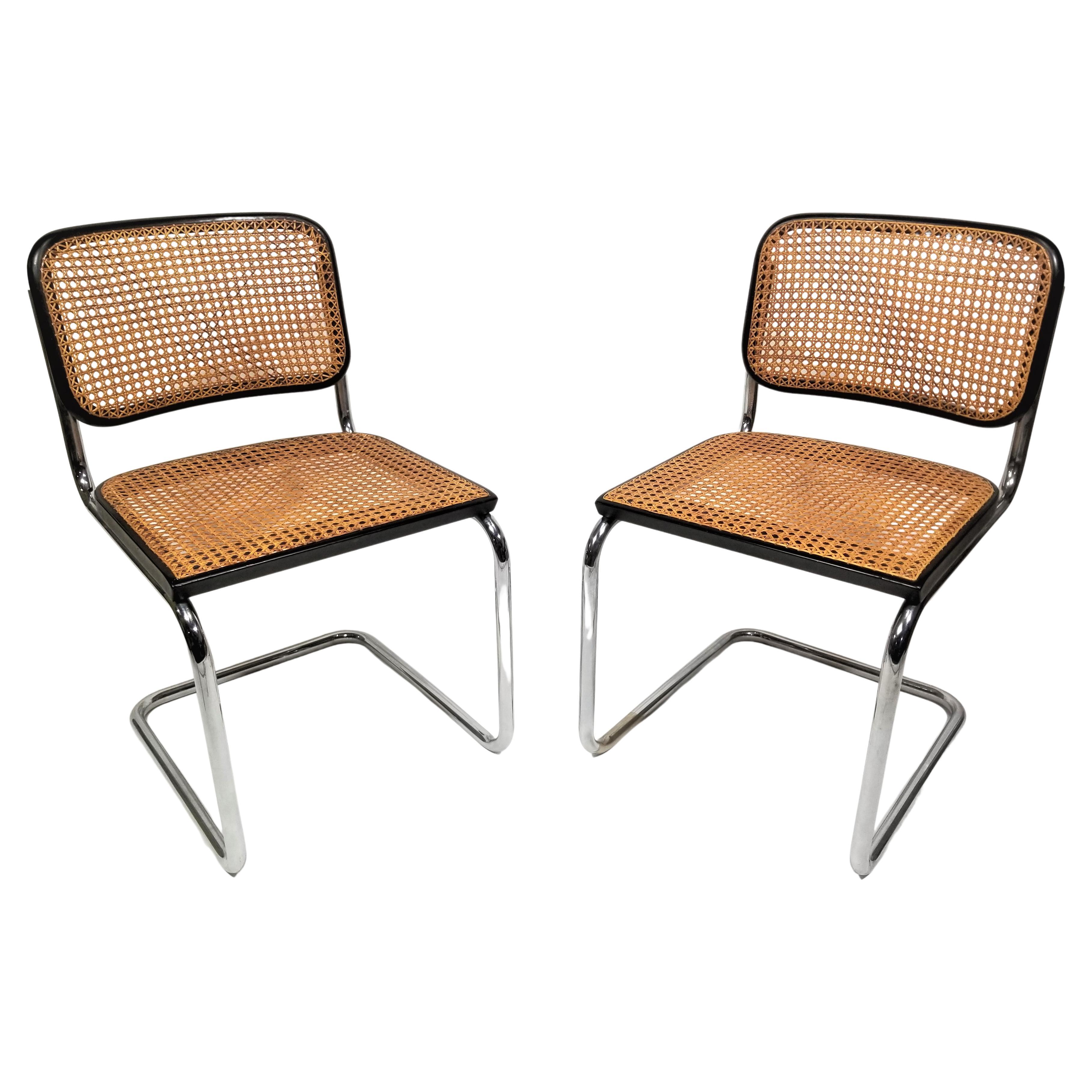 Marcel Breuer Cesca Chairs by Stendig Mid Century 1960s