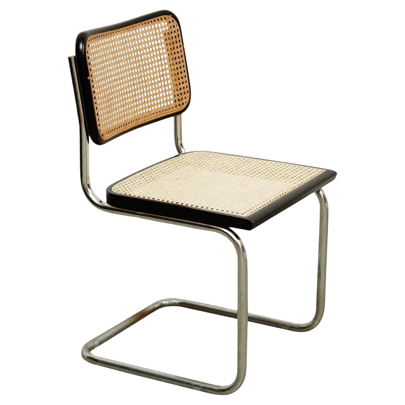 Marcel Breuer Cesca-Stuhl, Chrom und Rattan, Mid-Century Modern im Angebot