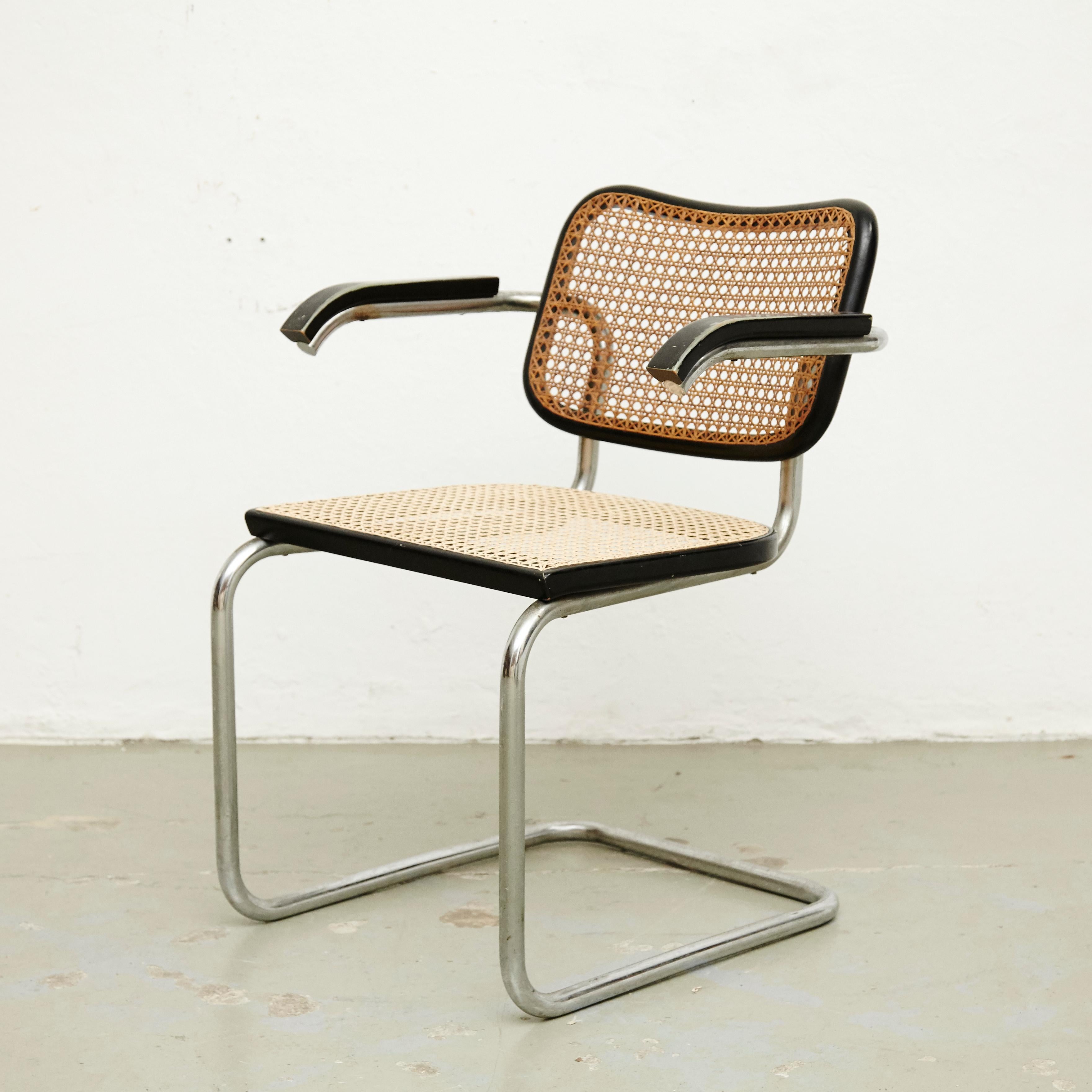 Mid-Century Modern Marcel Breuer Cesca Chair for Gavina, circa 1980