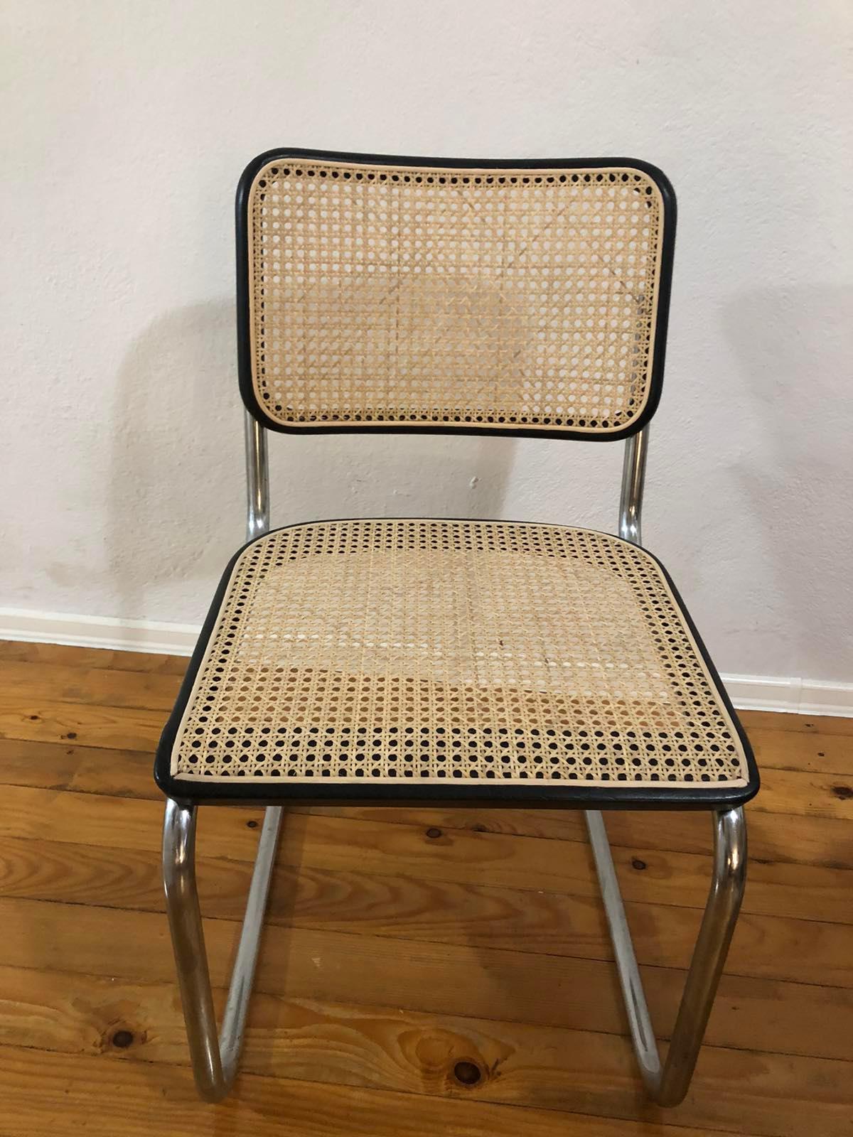 Mid-Century Modern Marcel Breuer Cesca Chair for THONET 1978 For Sale