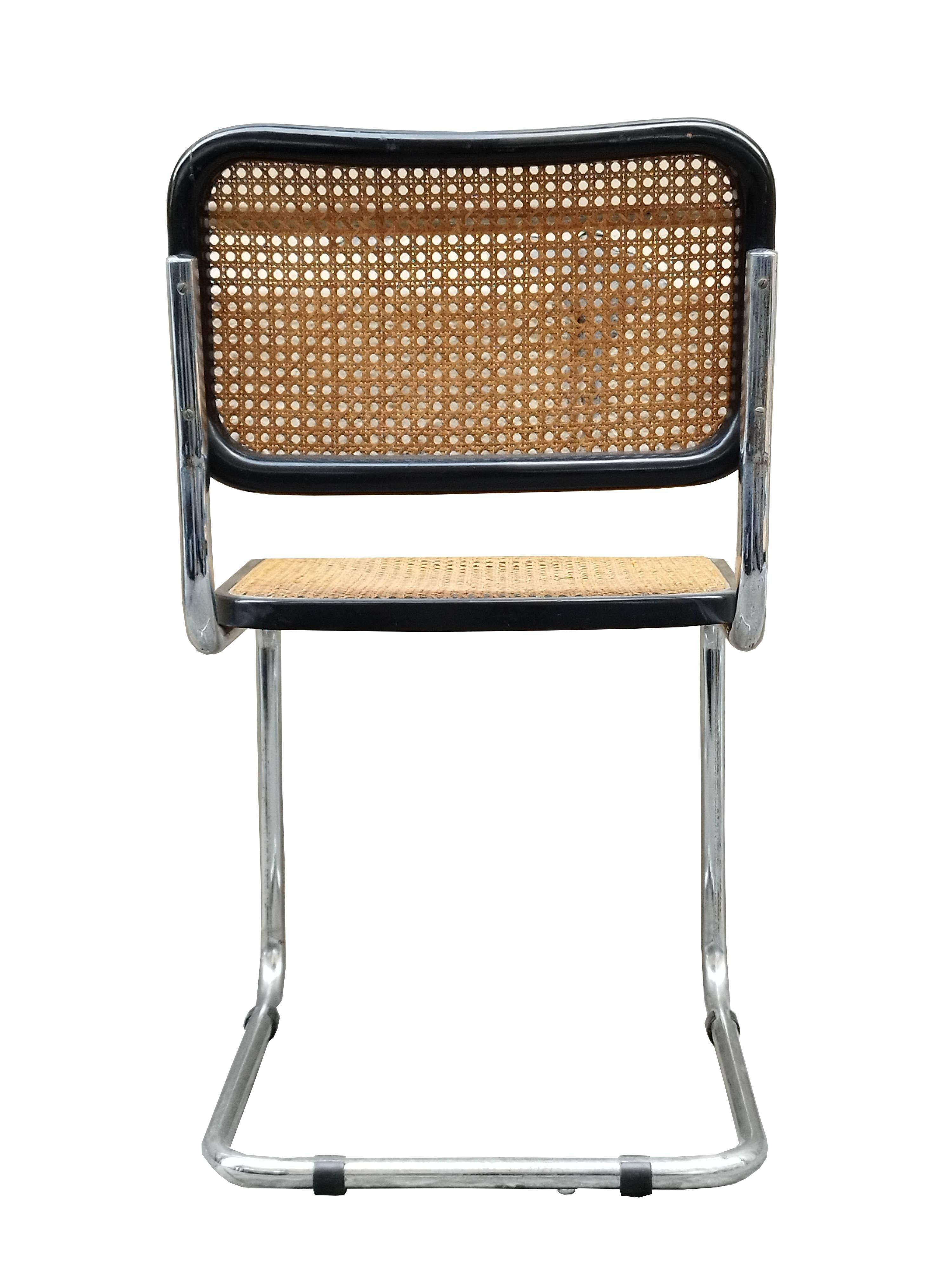 Mid-Century Modern Marcel Breuer Cesca Chair, Italy, 1970s