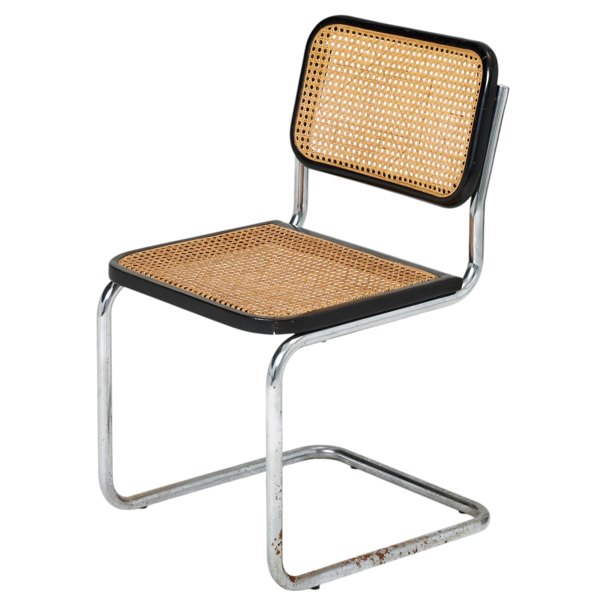 Marcel Breuer Cesca Chair with Cane Seat and Back, circa 1960