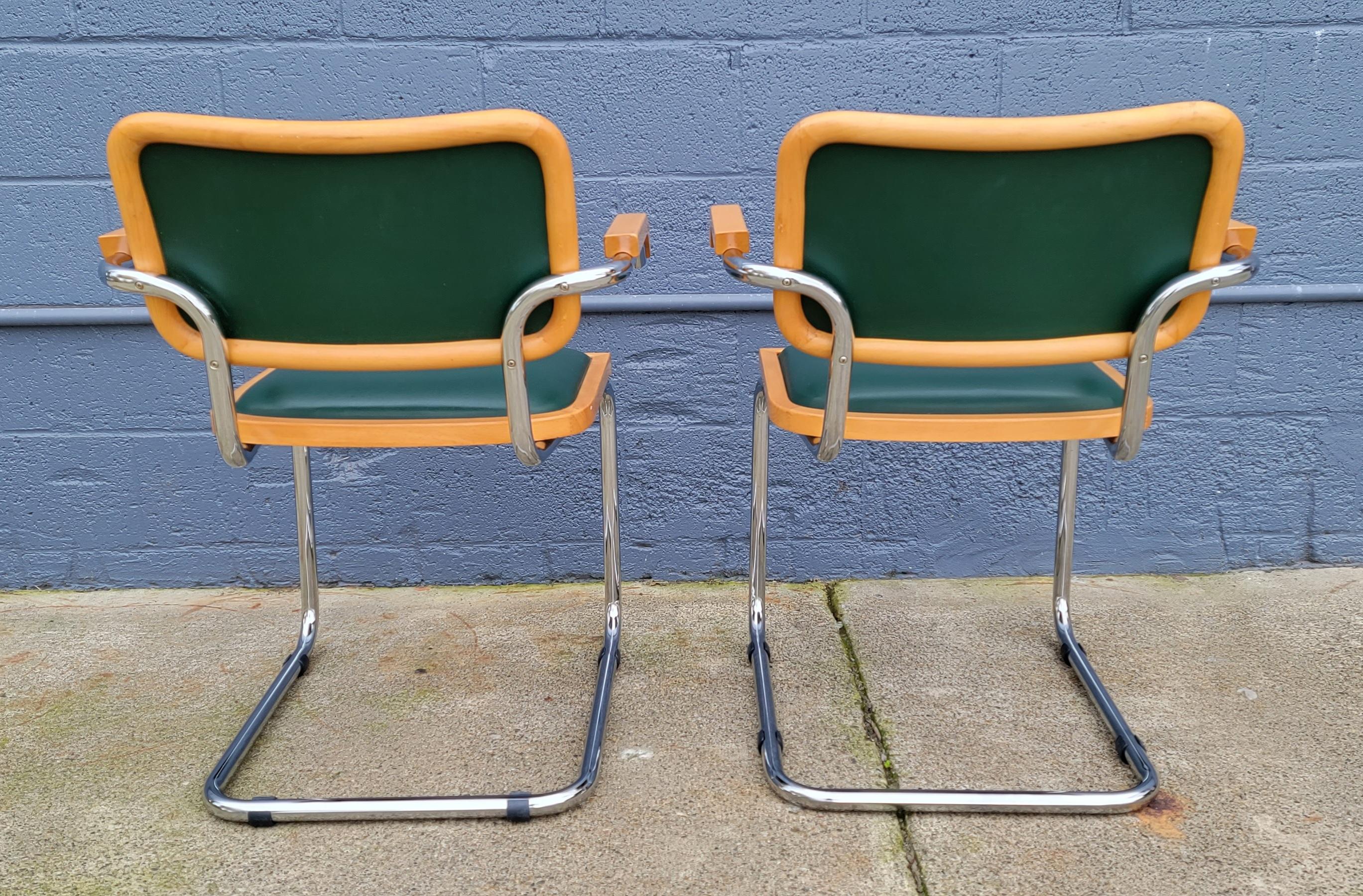 Bauhaus Marcel Breuer Cesca Chairs a Pair