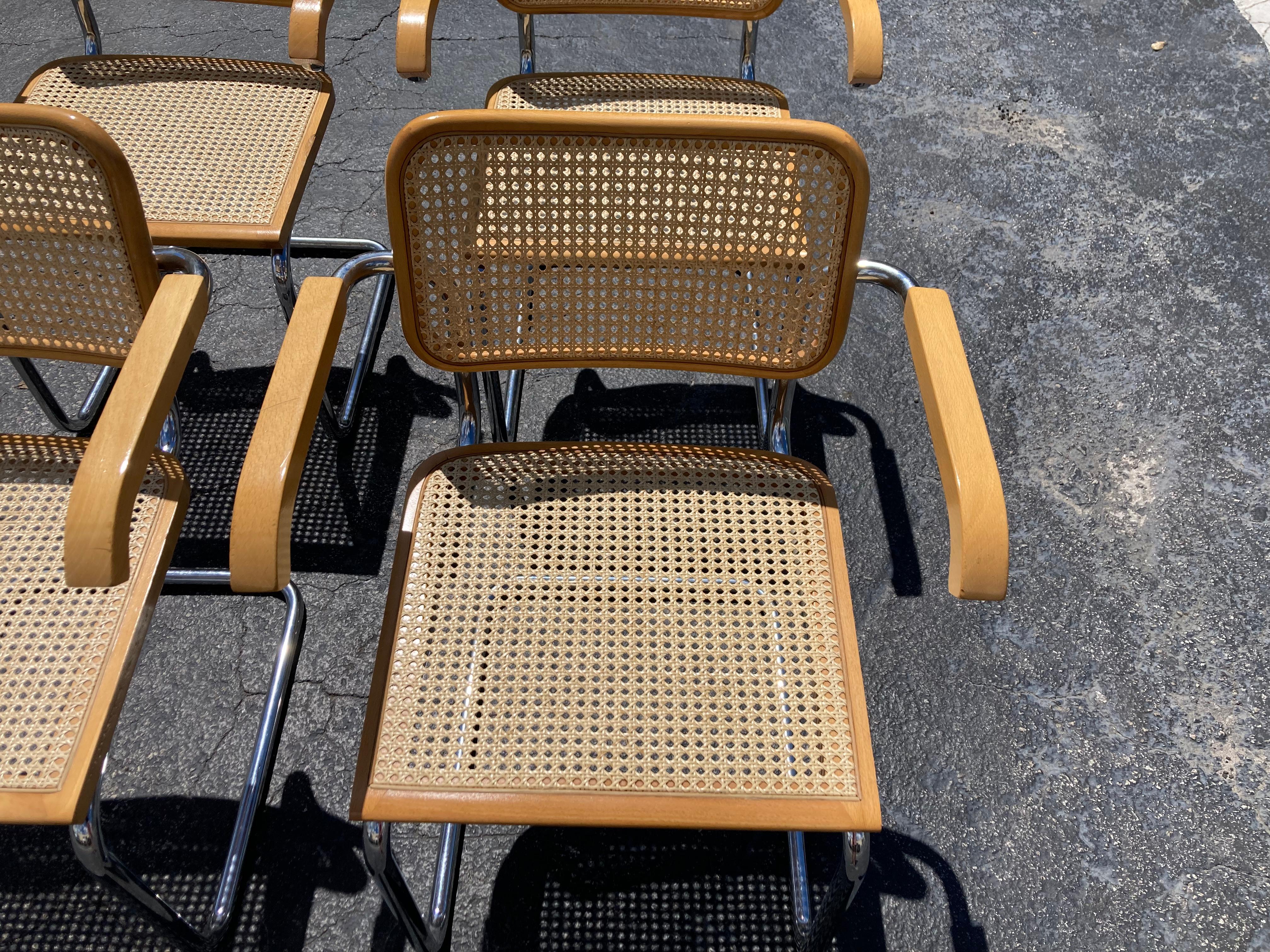 Italian Marcel Breuer Cesca Chairs