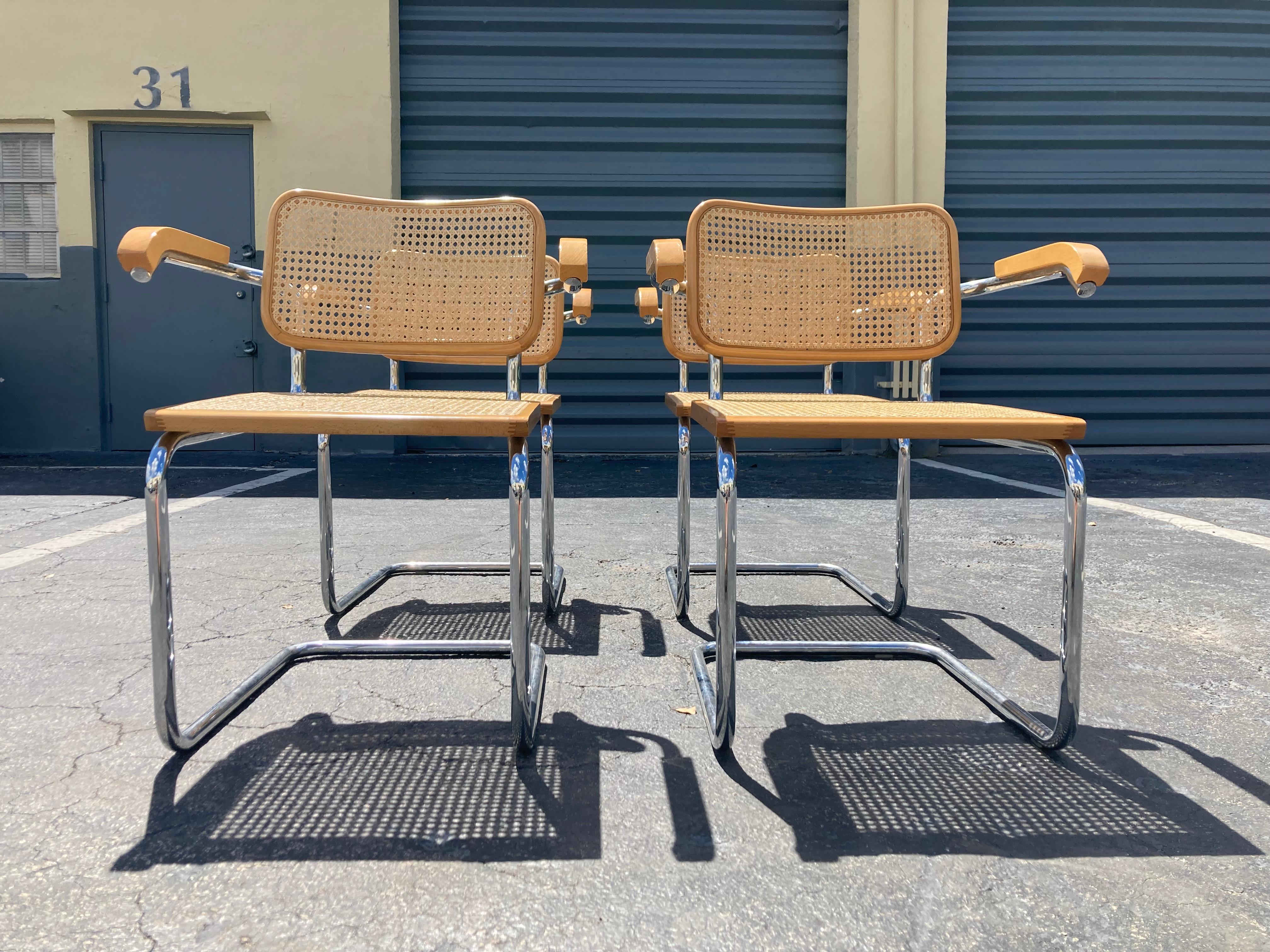 Late 20th Century Marcel Breuer Cesca Chairs