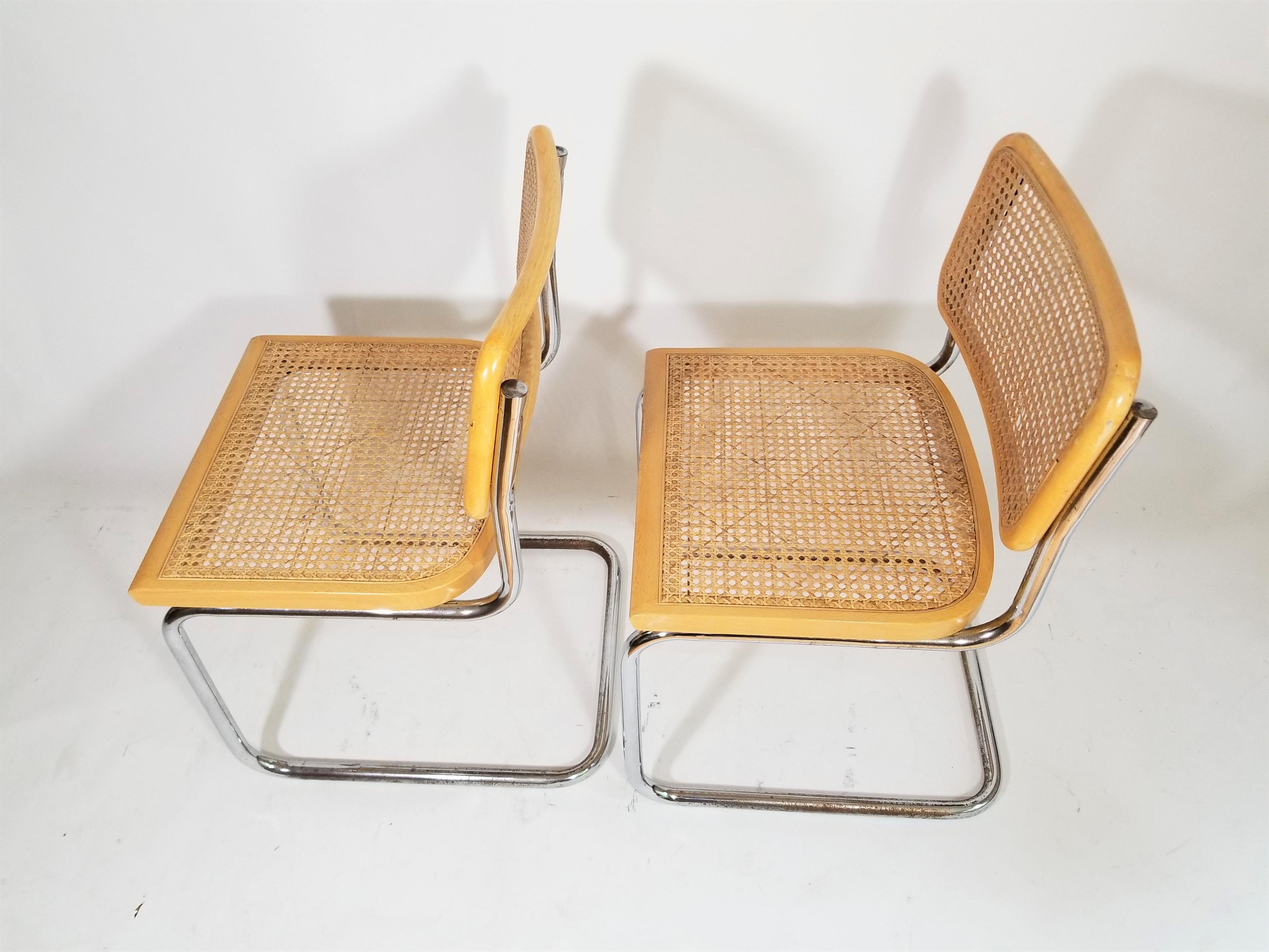 Mid-Century Modern Marcel Breuer Cesca Chairs