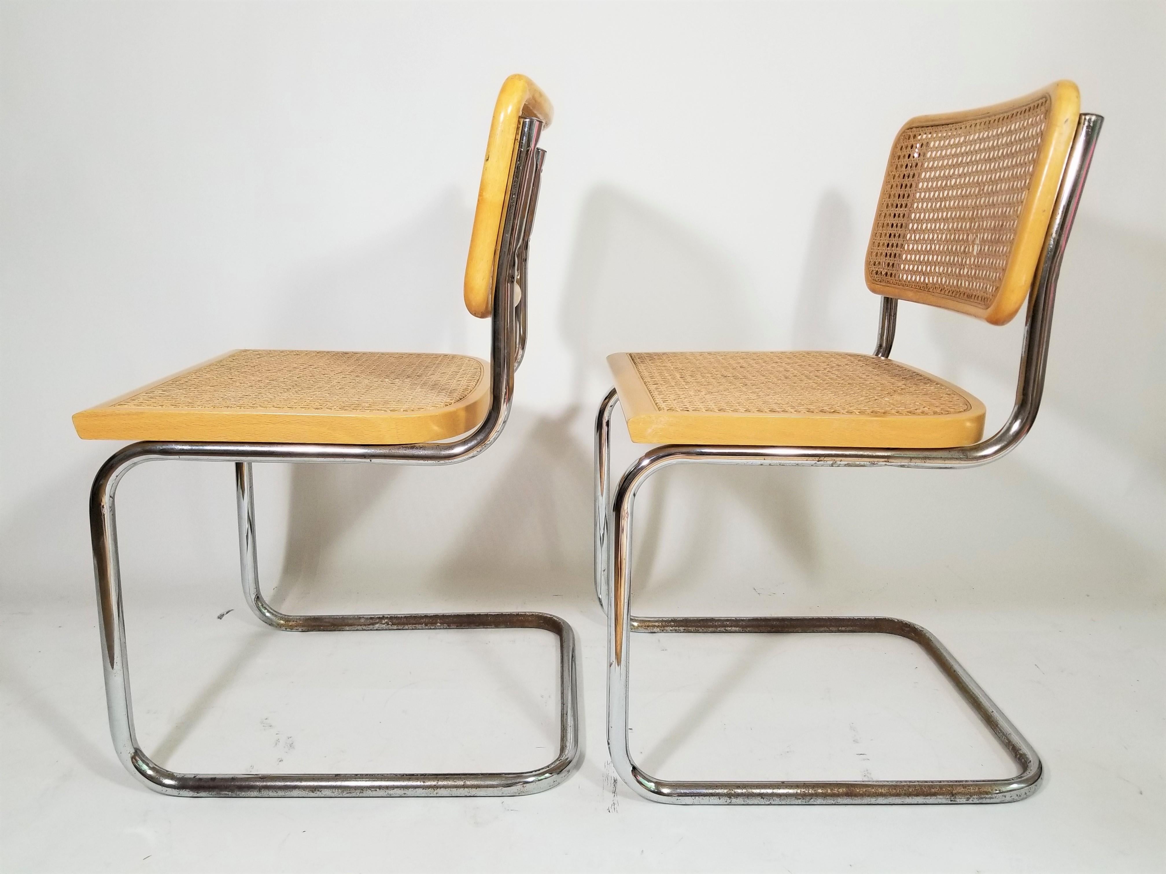 Marcel Breuer Cesca Chairs In Good Condition In New York, NY