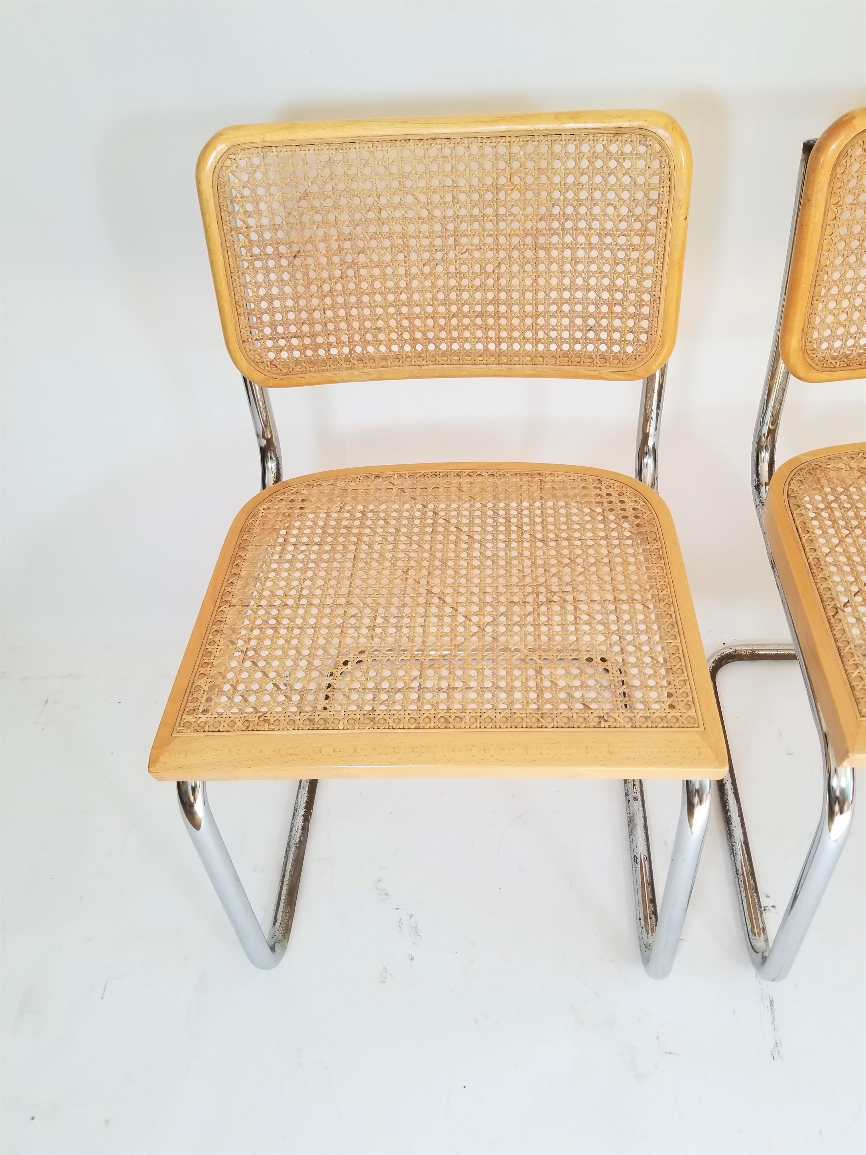 Cane Marcel Breuer Cesca Chairs